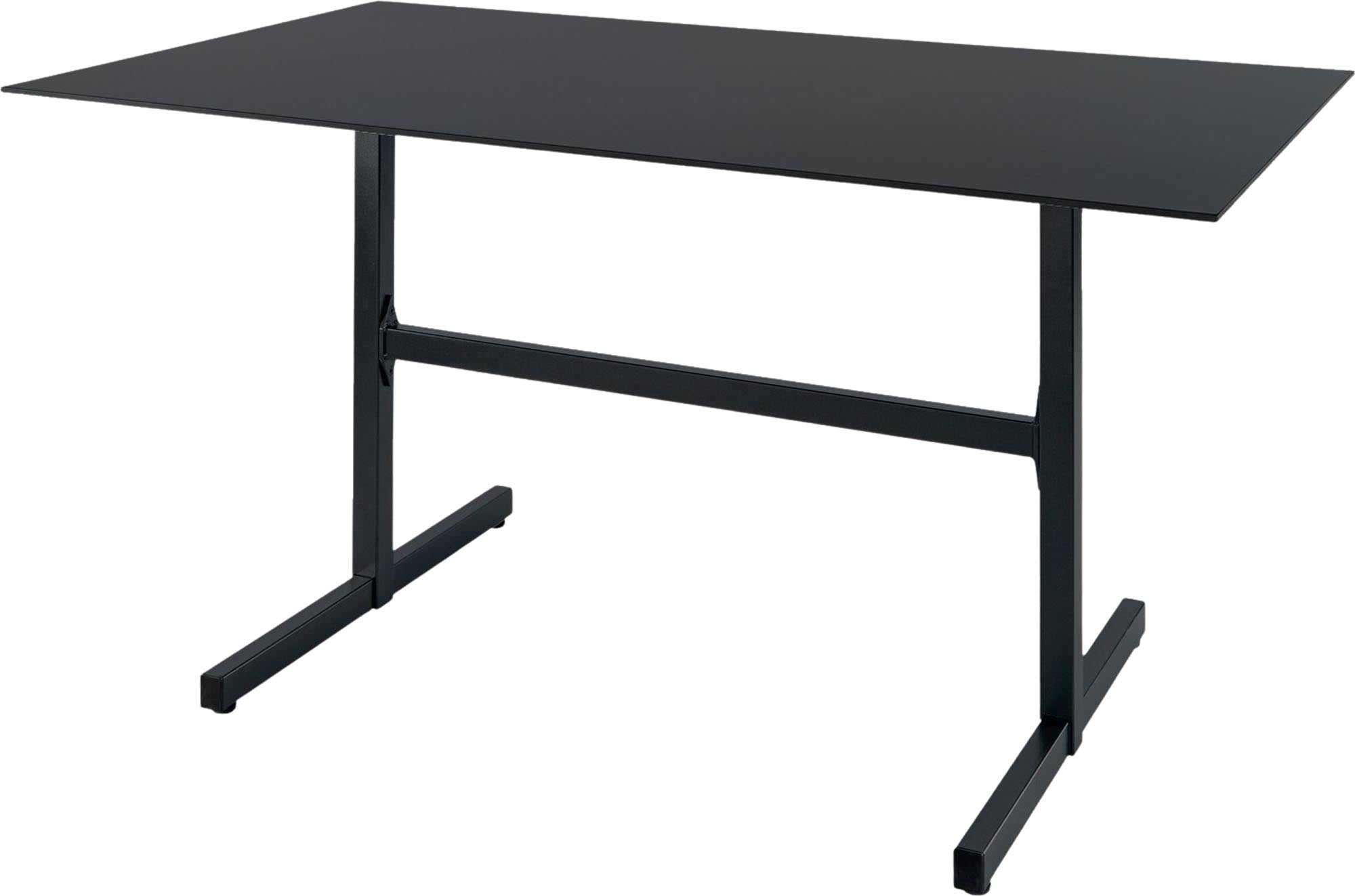 Moderner Luzern Glasfaser-Gartentisch 160x90 cm, klappbar, wetterfest, UV-beständig und robust – ideal für flexible und elegante Outdoor-Aktivitäten.