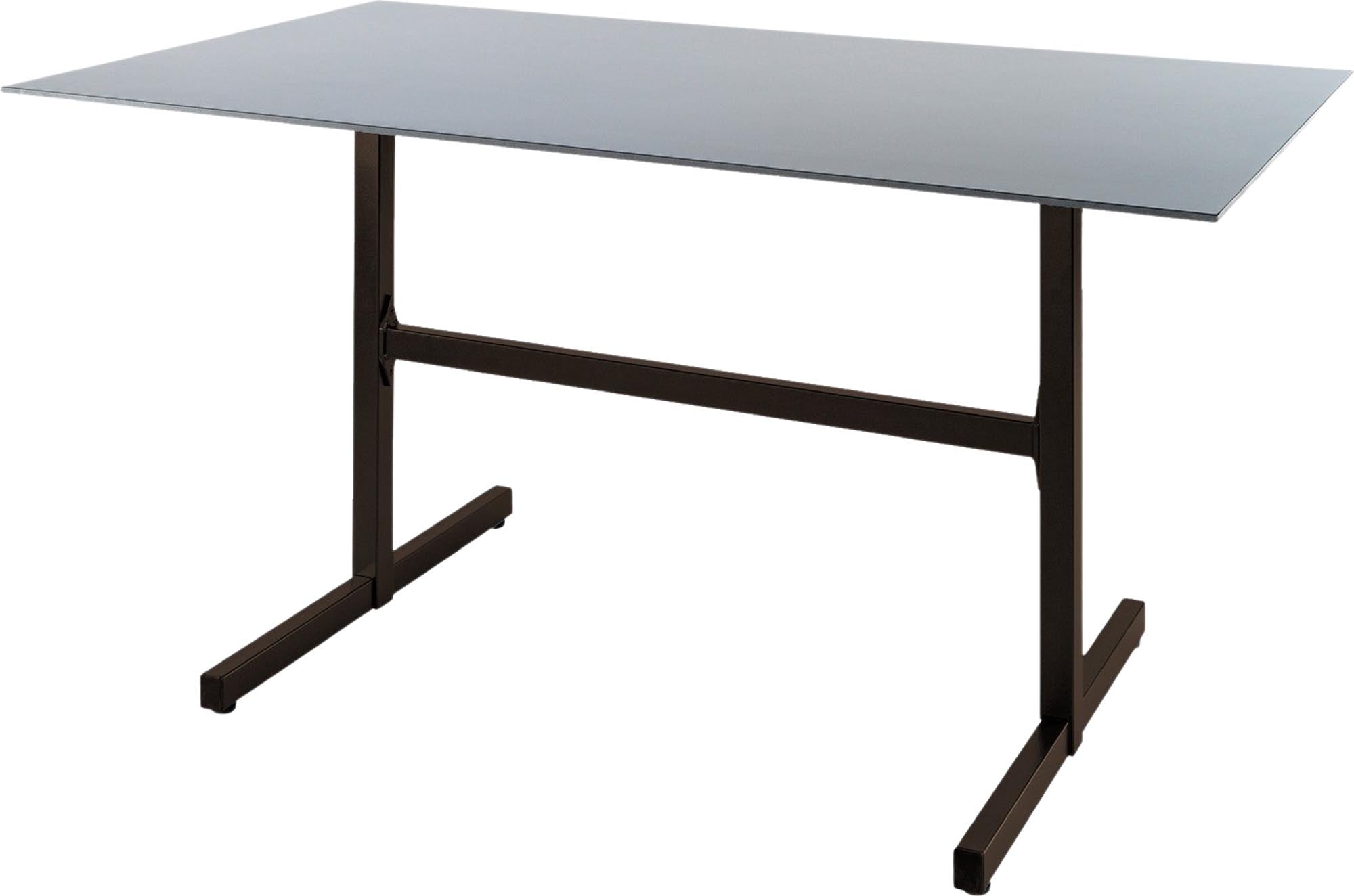 Stilvoller Fiberglastisch Basel 160x90 von Schaffner für Terrassen.