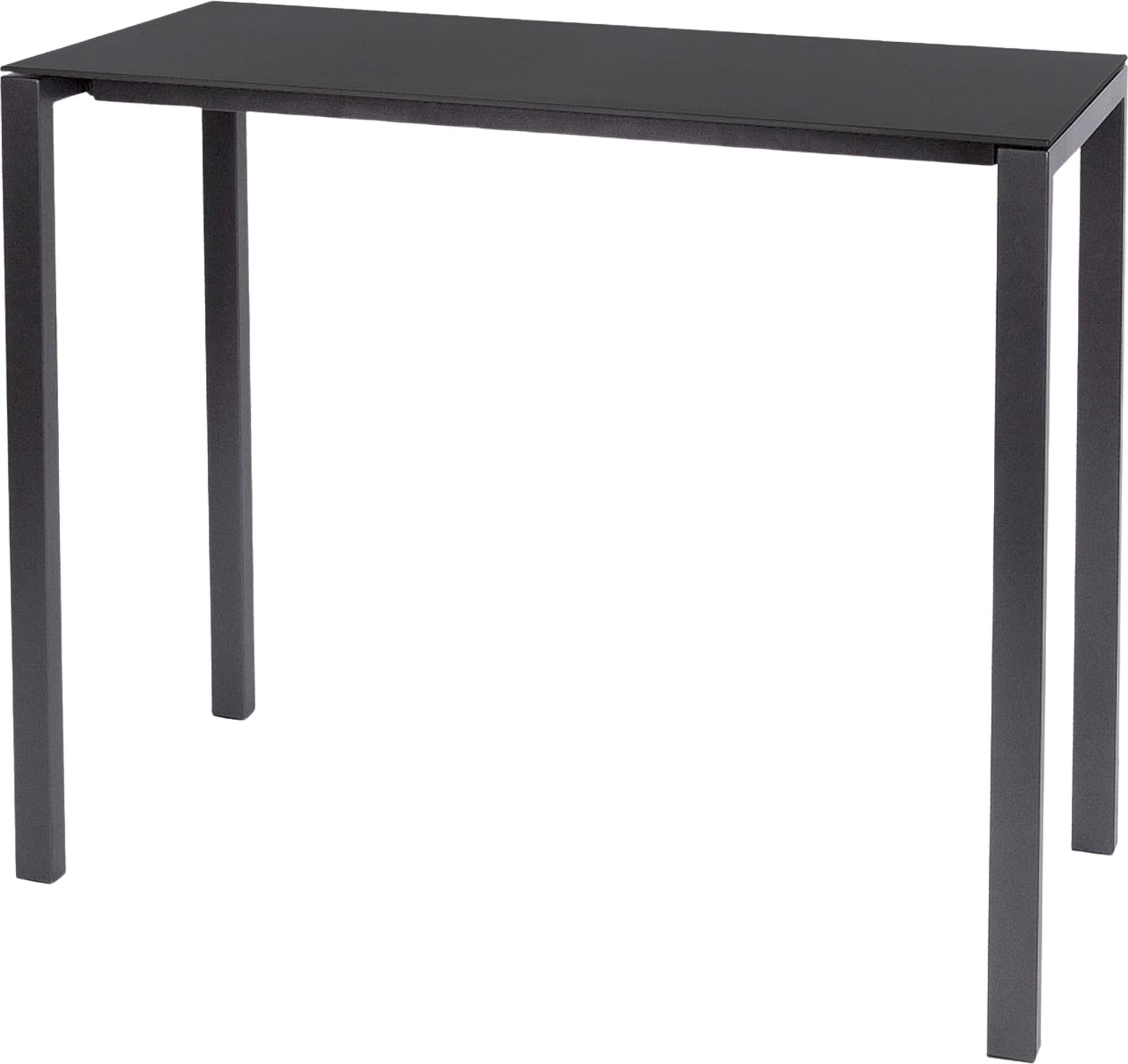 Eleganter, wetterfester Luzern Glasfaser-Stehtisch 140x60 für Outdoor, langlebig, UV-beständig, pflegeleicht und nachhaltig – perfekt für Garten, Terrasse und Gastronomie.