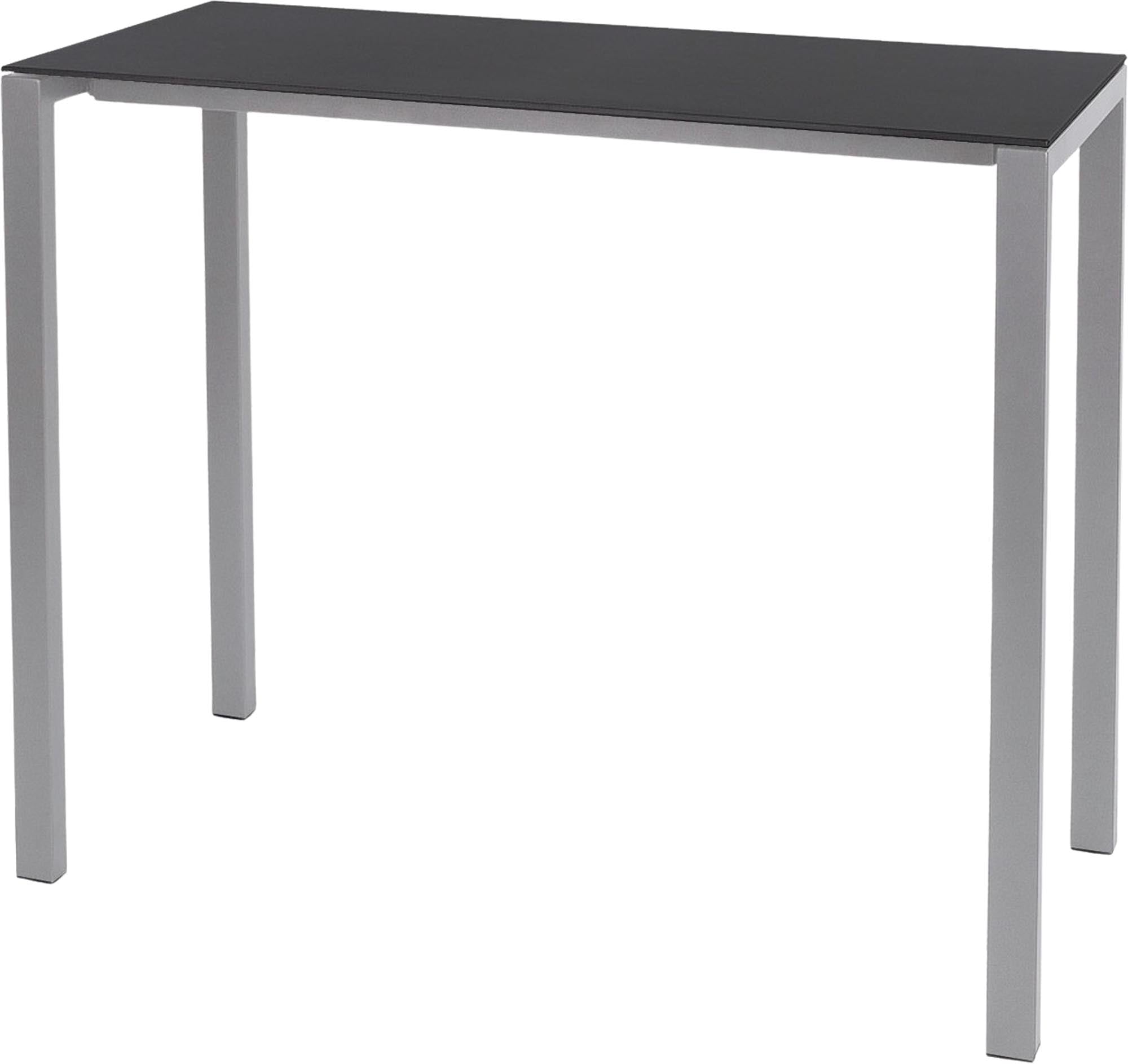 Luzern Glasfaser-Stehtisch 140x60 aus wetterfestem, langlebigem Material, UV-beständig, pflegeleicht und nachhaltig – ideal für Garten, Terrasse und Gastronomie.