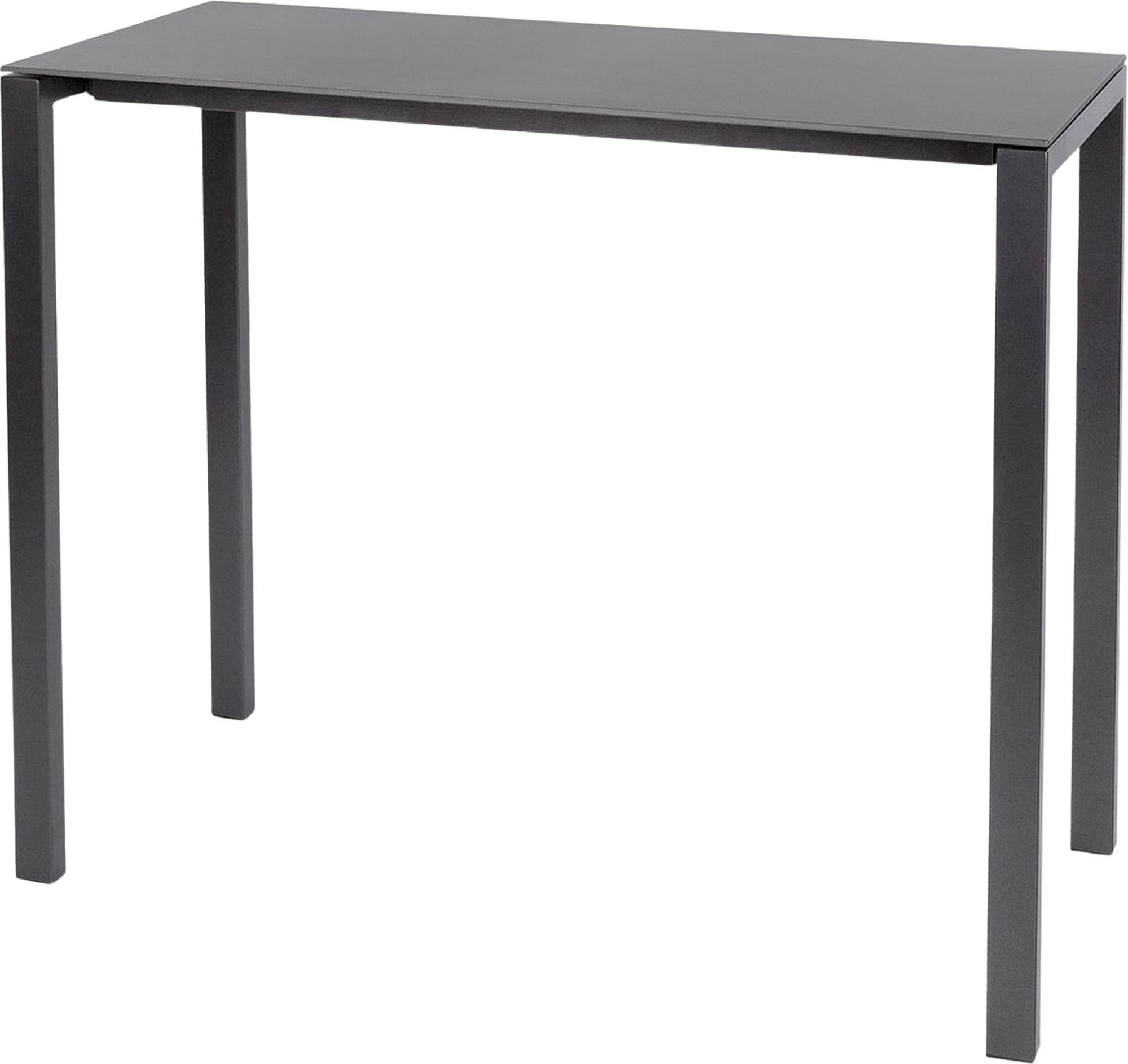 Luzern Glasfaser-Stehtisch Outdoor Decor 140x60 in Alusilber präsentiert im Onlineshop von KAQTU Design AG. Hochtisch Outdoor ist von Schaffner