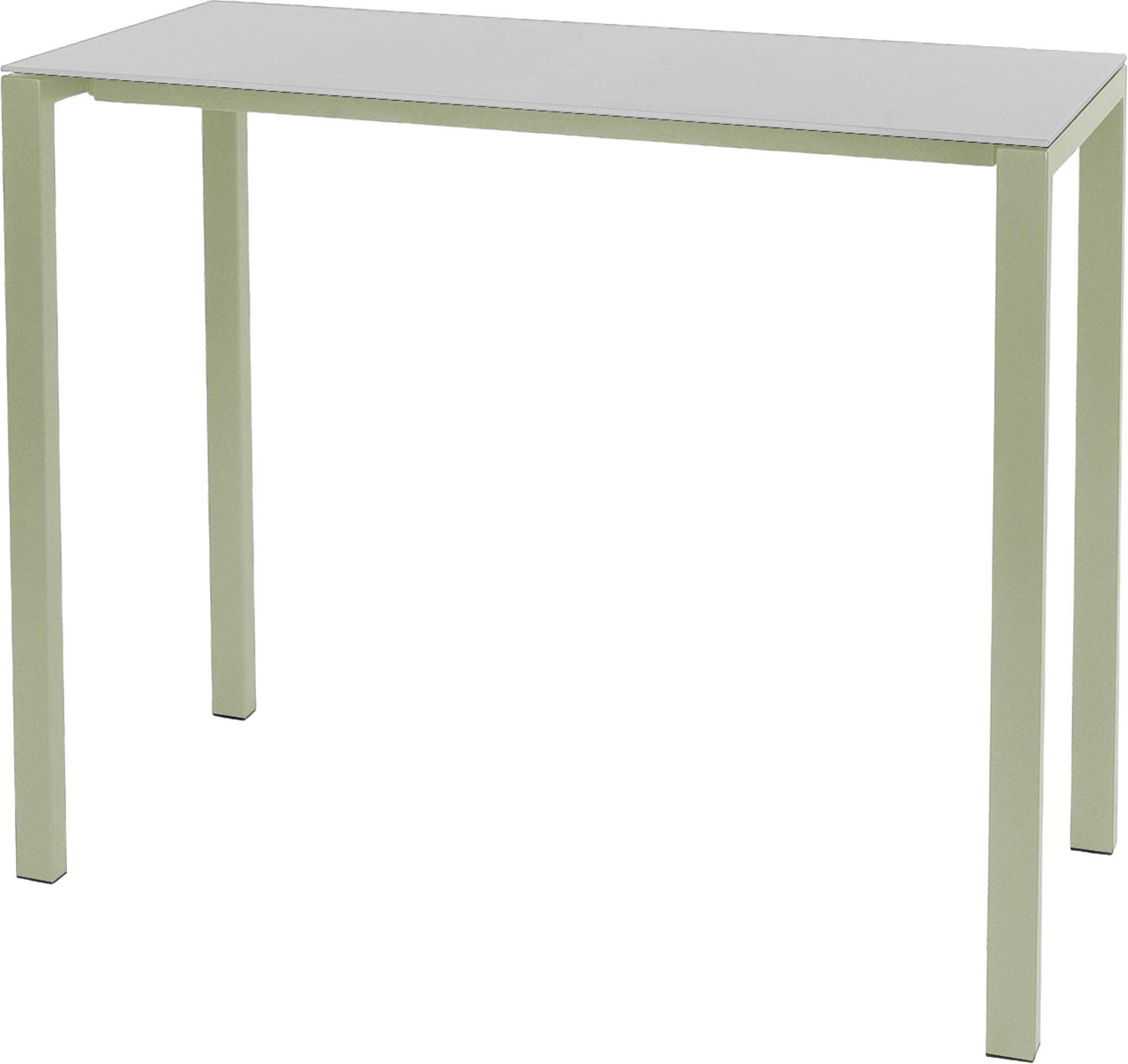 Moderner, wetterfester Glasfaser-Stehtisch 140x60 aus Schweizer Produktion, langlebig, UV-beständig und pflegeleicht – perfekt für Garten, Terrasse und Outdoor-Bereich.