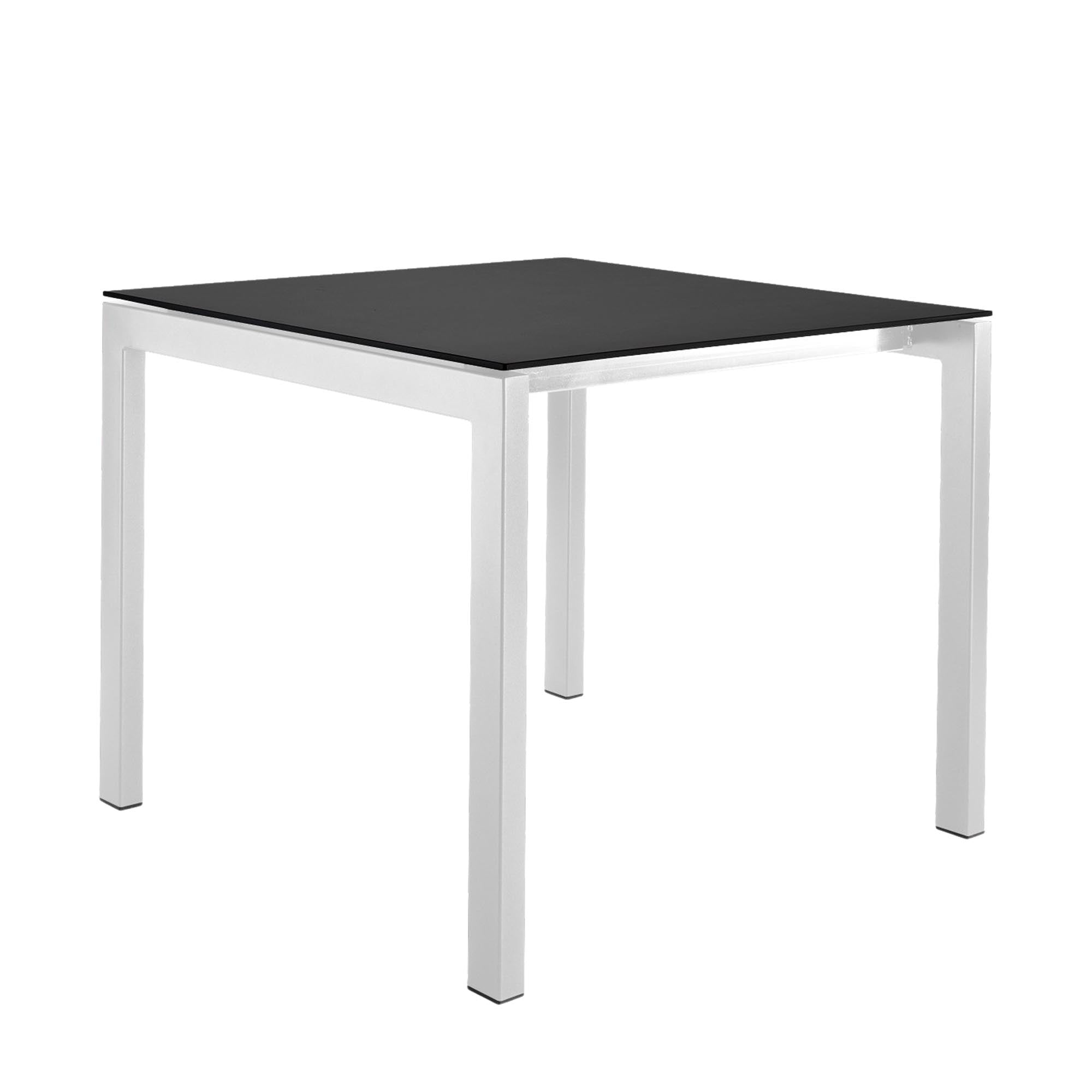 Vielseitiger Fiberglastisch Luzern 80 x 80 von Schaffner: Ideal für Balkon & Garten, wetterfest, klappbar und modern im Design.