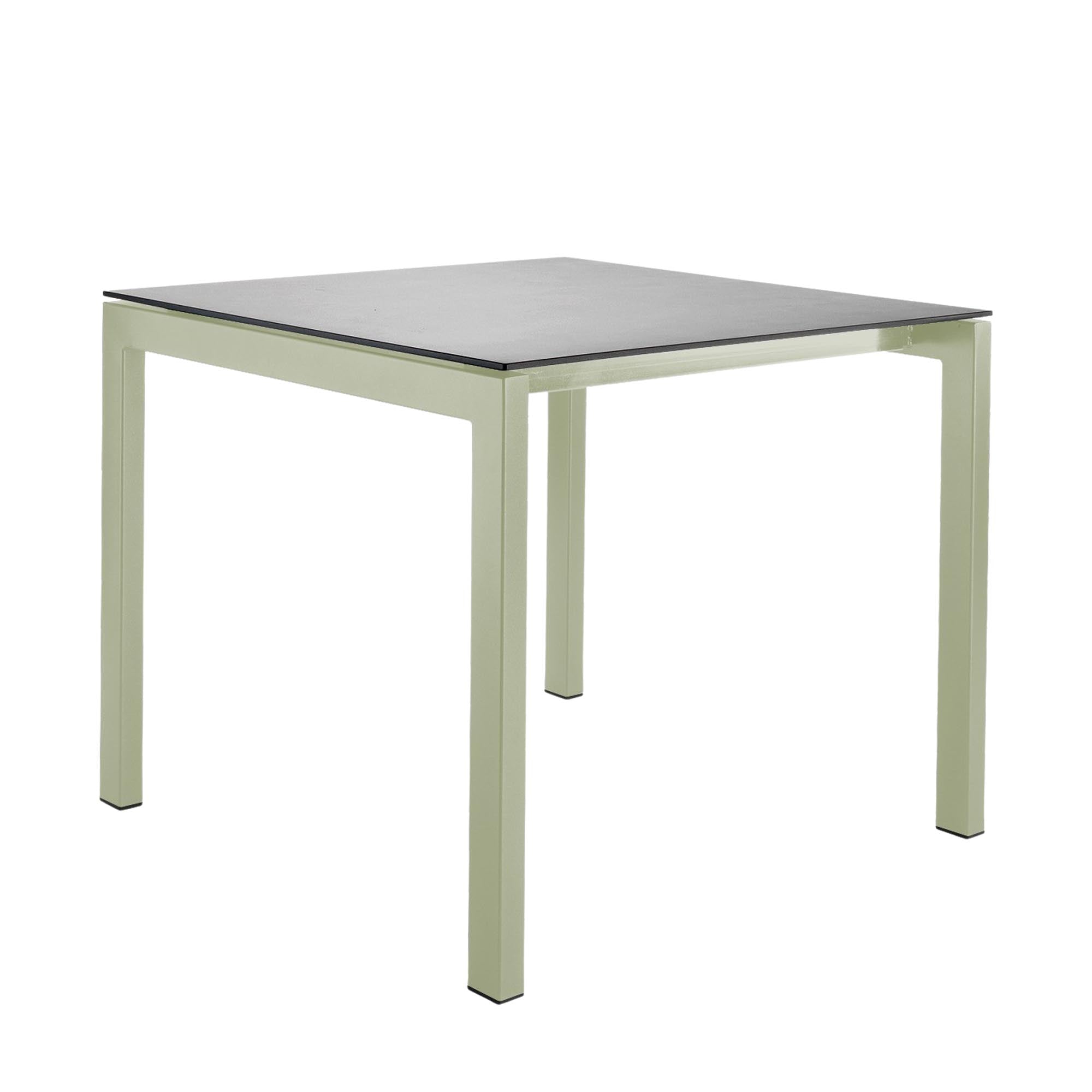 Luzern Glasfaser-Gartentisch Decor 80x80 in Alusilber präsentiert im Onlineshop von KAQTU Design AG. Gartentisch ist von Schaffner