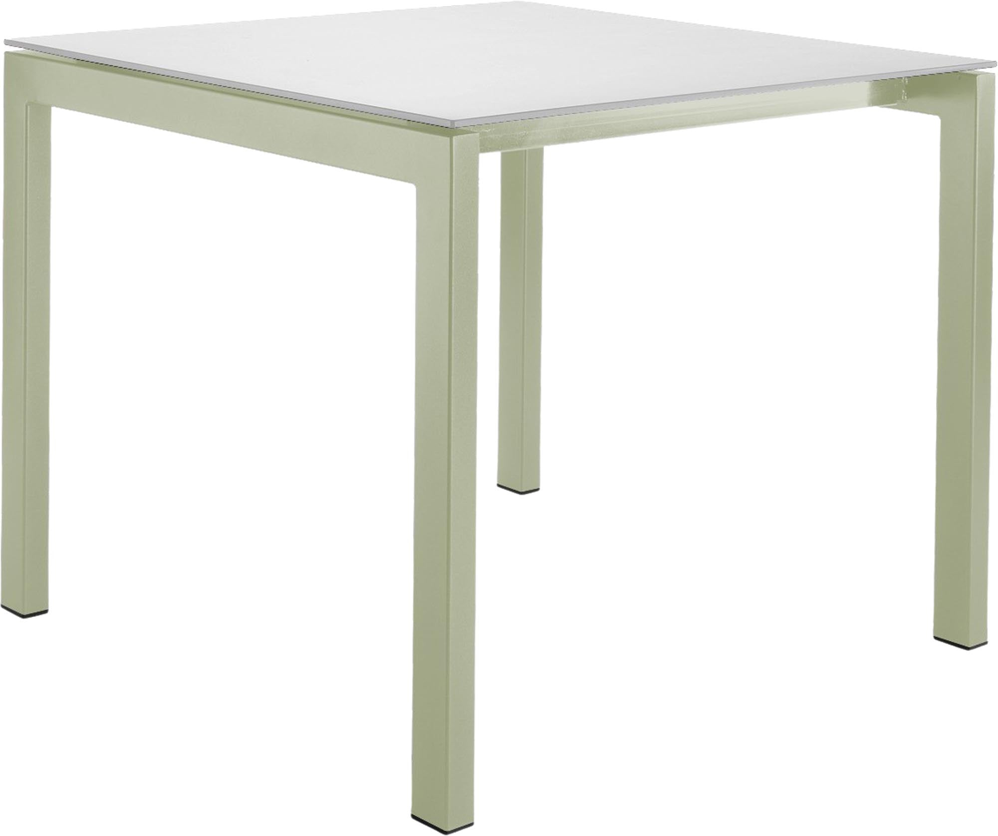 Luzern Glasfaser-Gartentisch Decor 80x80 in Weiss präsentiert im Onlineshop von KAQTU Design AG. Gartentisch ist von Schaffner