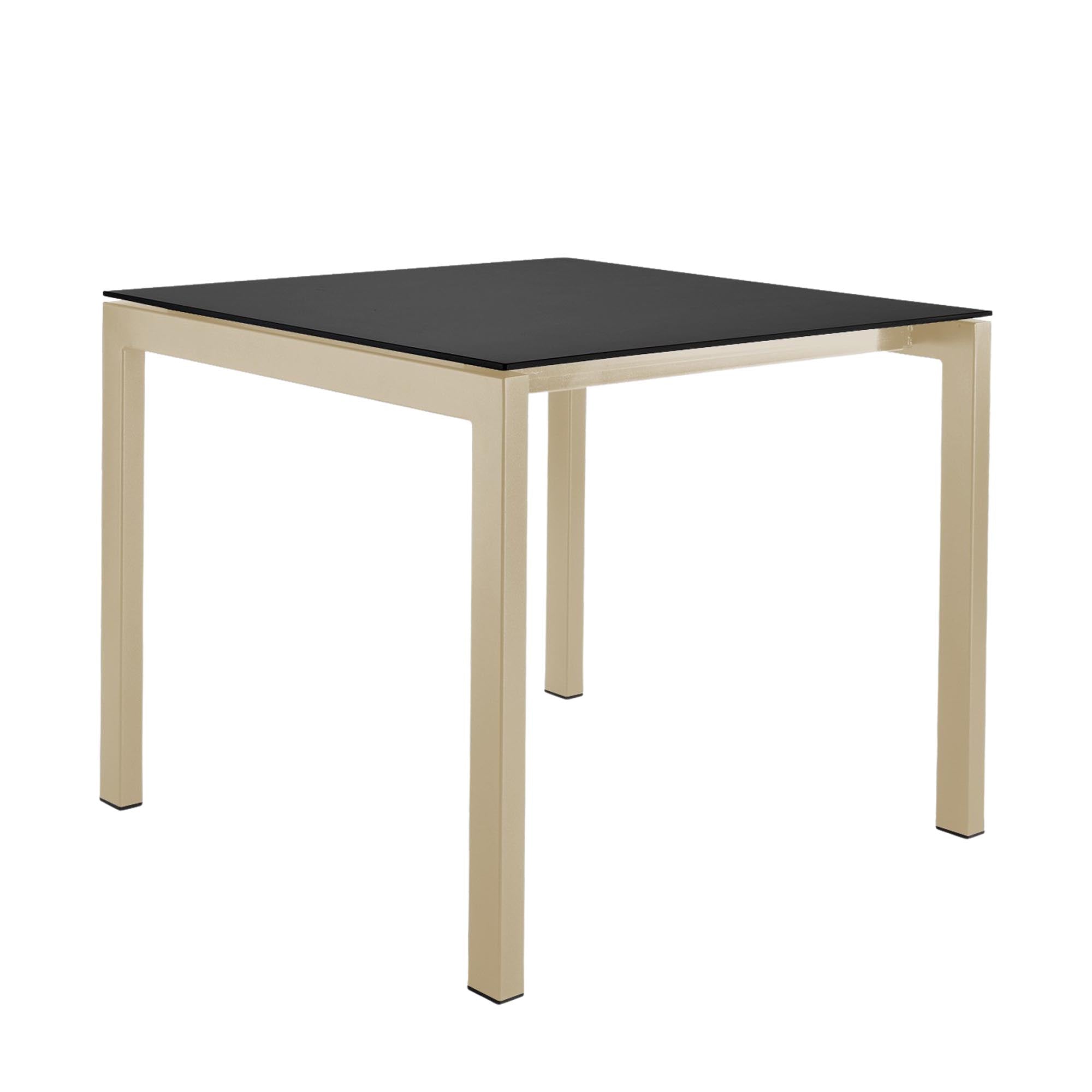 Luzern Glasfaser-Gartentisch Decor 90x90 in Anthrazit präsentiert im Onlineshop von KAQTU Design AG. Gartentisch ist von Schaffner