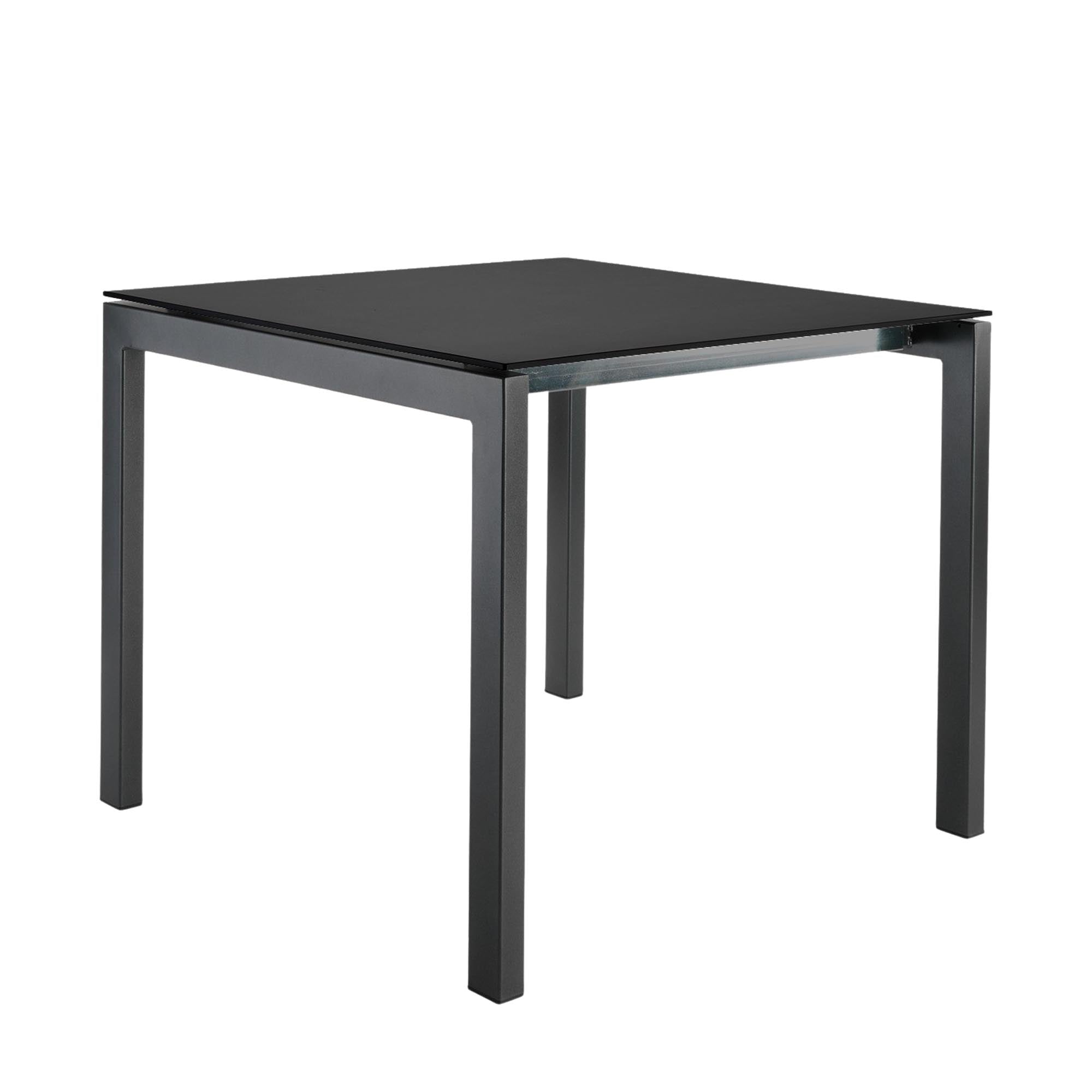 Eleganter und leichter Fiberglastisch Luzern 90 x 90 von Schaffner – ideal für Garten und Balkon, wetterfest und abklappbar für vielseitige Nutzung.