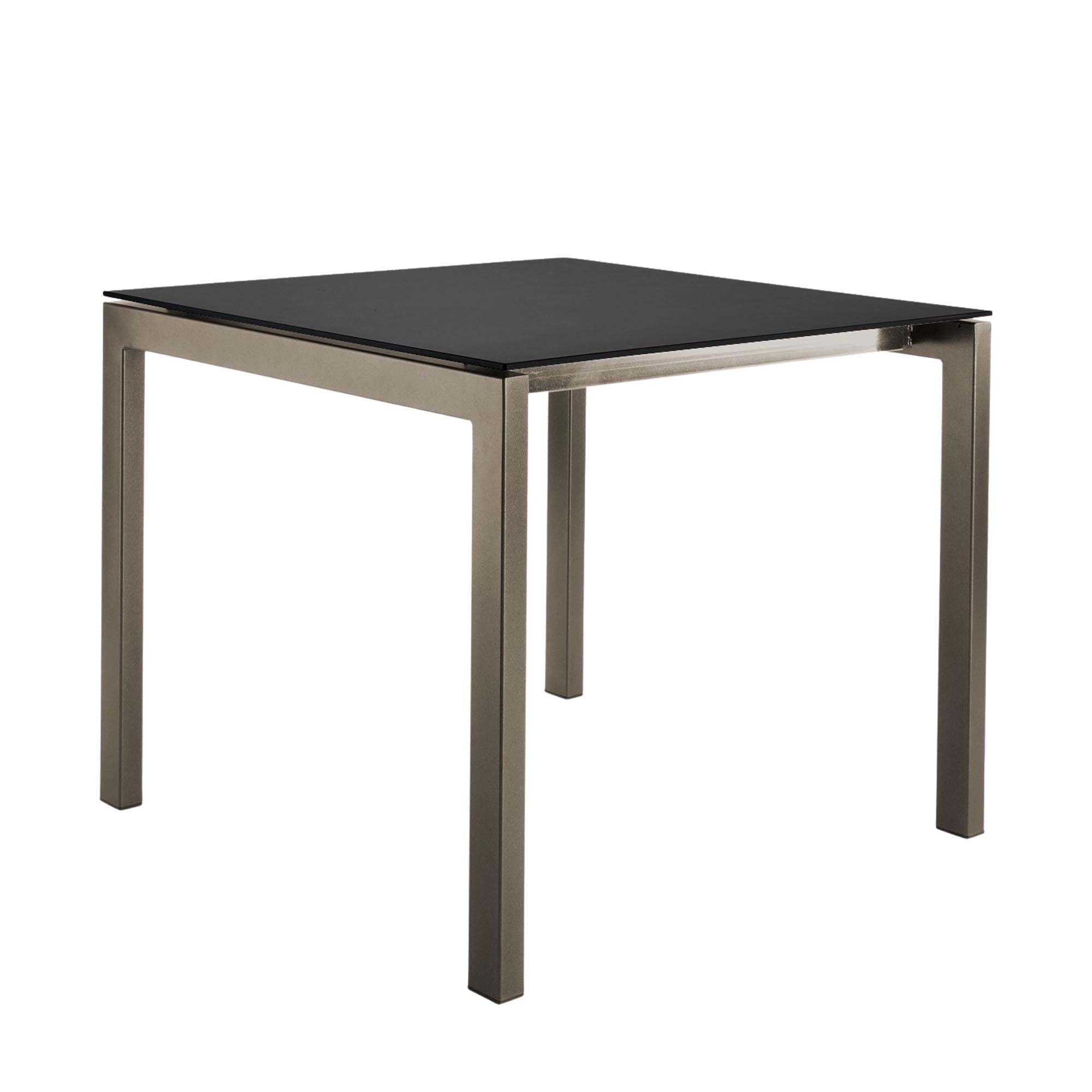 Luzern Glasfaser-Gartentisch 90x90cm von Schaffner – wetterfest, abklappbar, langlebig, pflegeleicht, modernes Design, perfekt für Garten, Terrasse und Balkon.