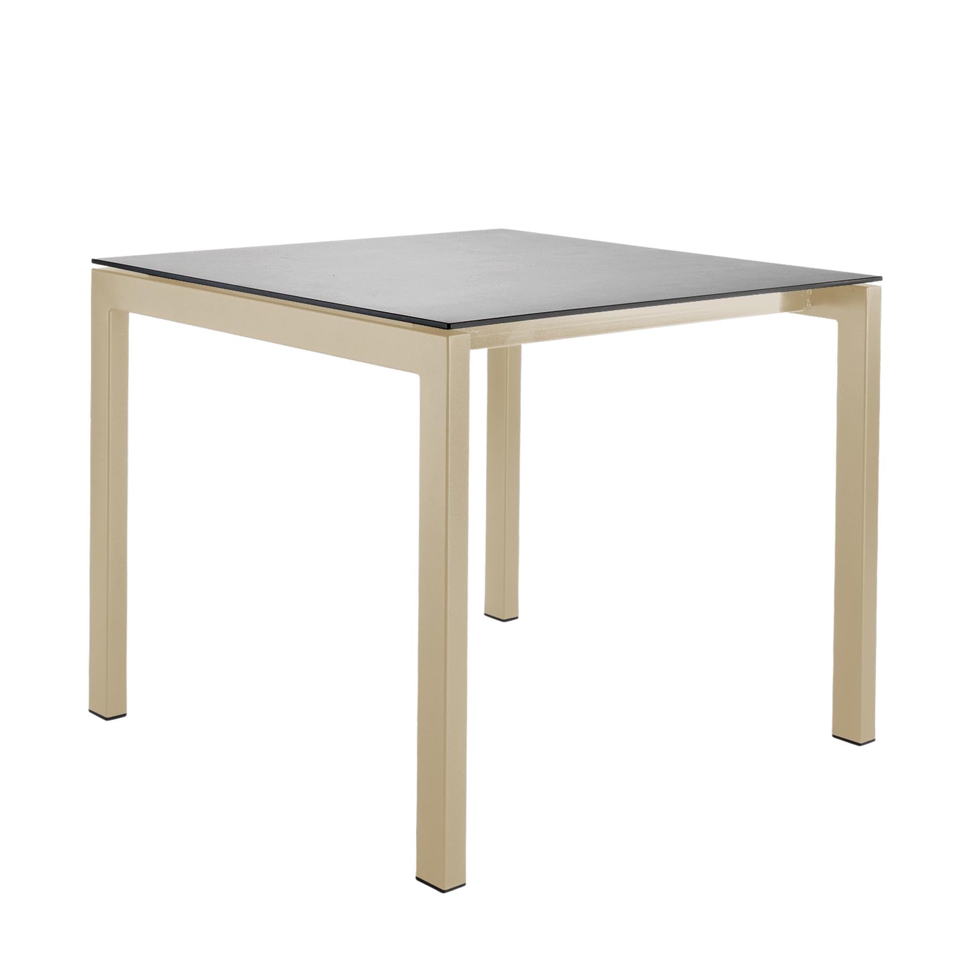 Eleganter Luzern Glasfaser-Gartentisch 90x90 von Schaffner, wetterfest, flexibel ausziehbar & abklappbar, langlebig, pflegeleicht – perfekt für Garten & Balkon.