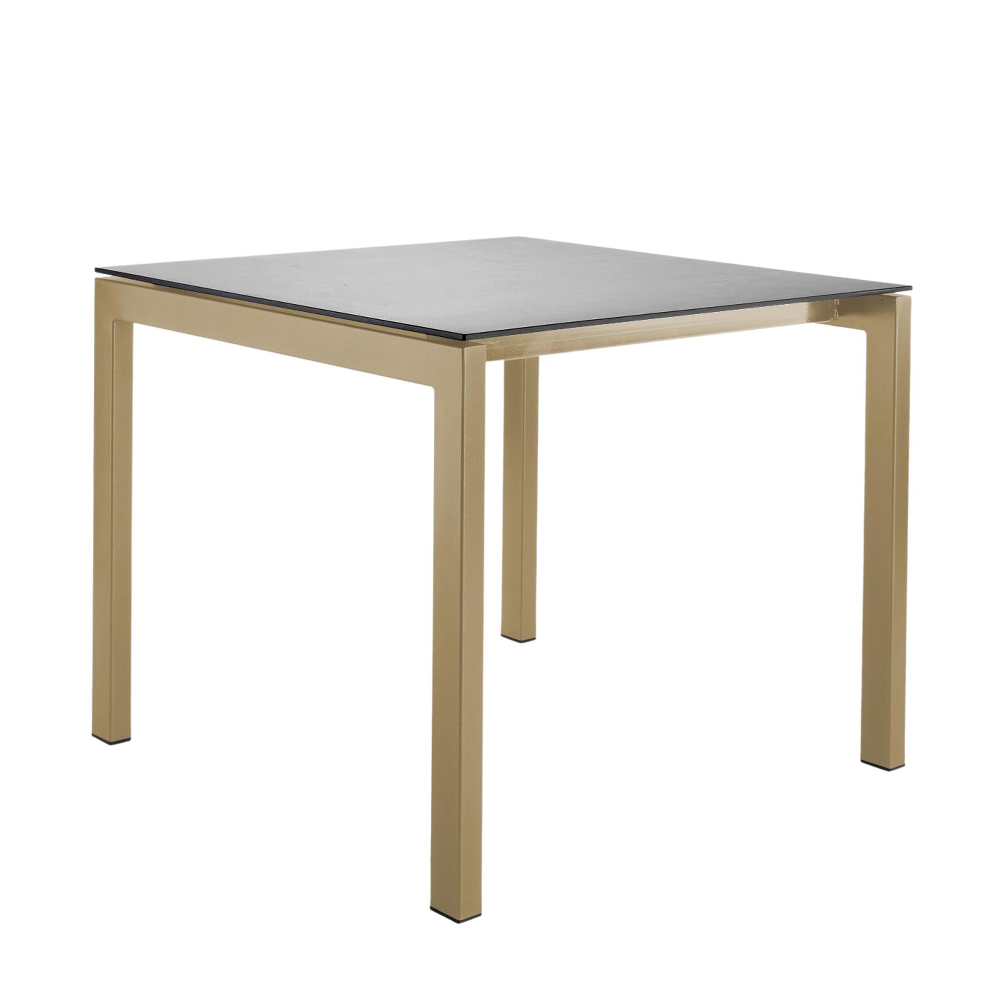 Luzern Glasfaser-Gartentisch 90x90 von Schaffner: wetterfest, flexibel, langlebig, pflegeleicht, modernes Design, ideal für Garten, Terrasse und Balkon.