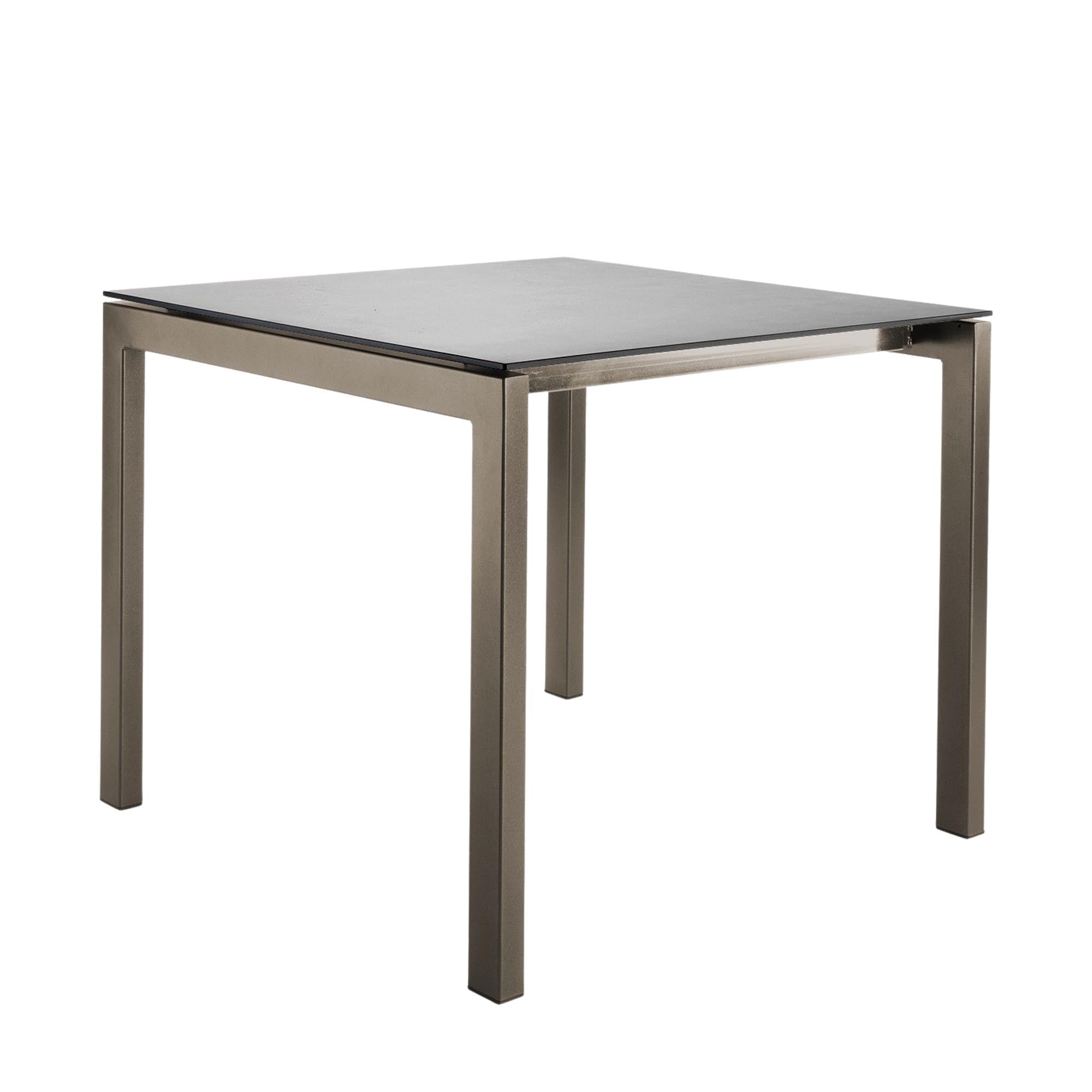 Eleganter und leichter Fiberglastisch Luzern 90 x 90 von Schaffner – ideal für Garten und Balkon, wetterfest und abklappbar für vielseitige Nutzung.