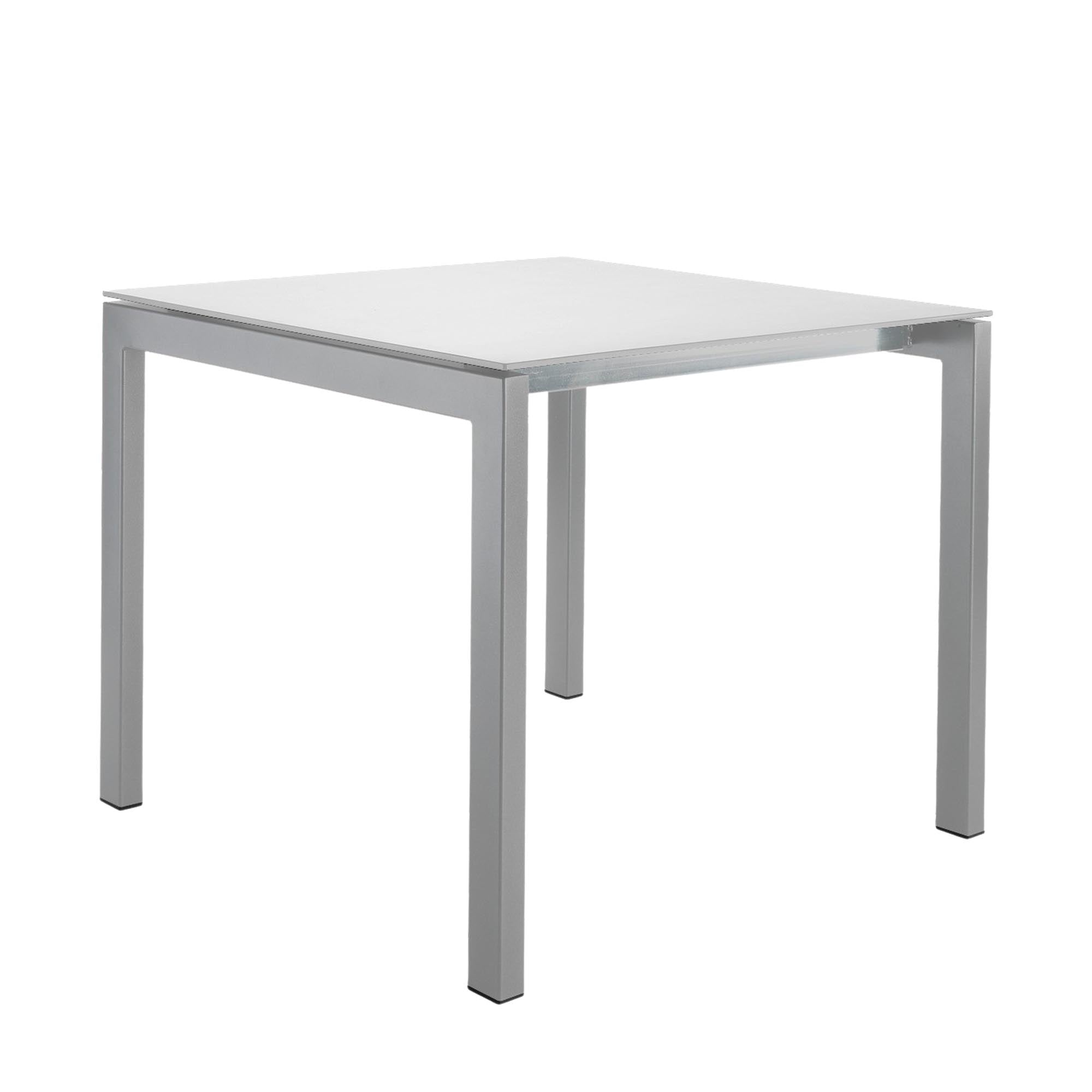 Luzern Glasfaser-Gartentisch Decor 90x90 in Weiss präsentiert im Onlineshop von KAQTU Design AG. Gartentisch ist von Schaffner