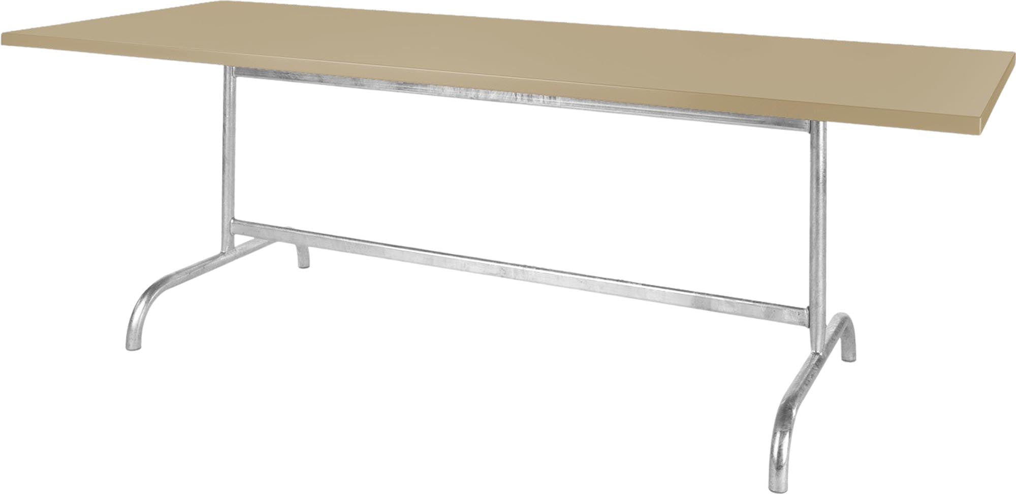 Säntis Metall-Gartentisch 180x90 klappbar in Pastellbraun präsentiert im Onlineshop von KAQTU Design AG. Gartentisch ist von Schaffner