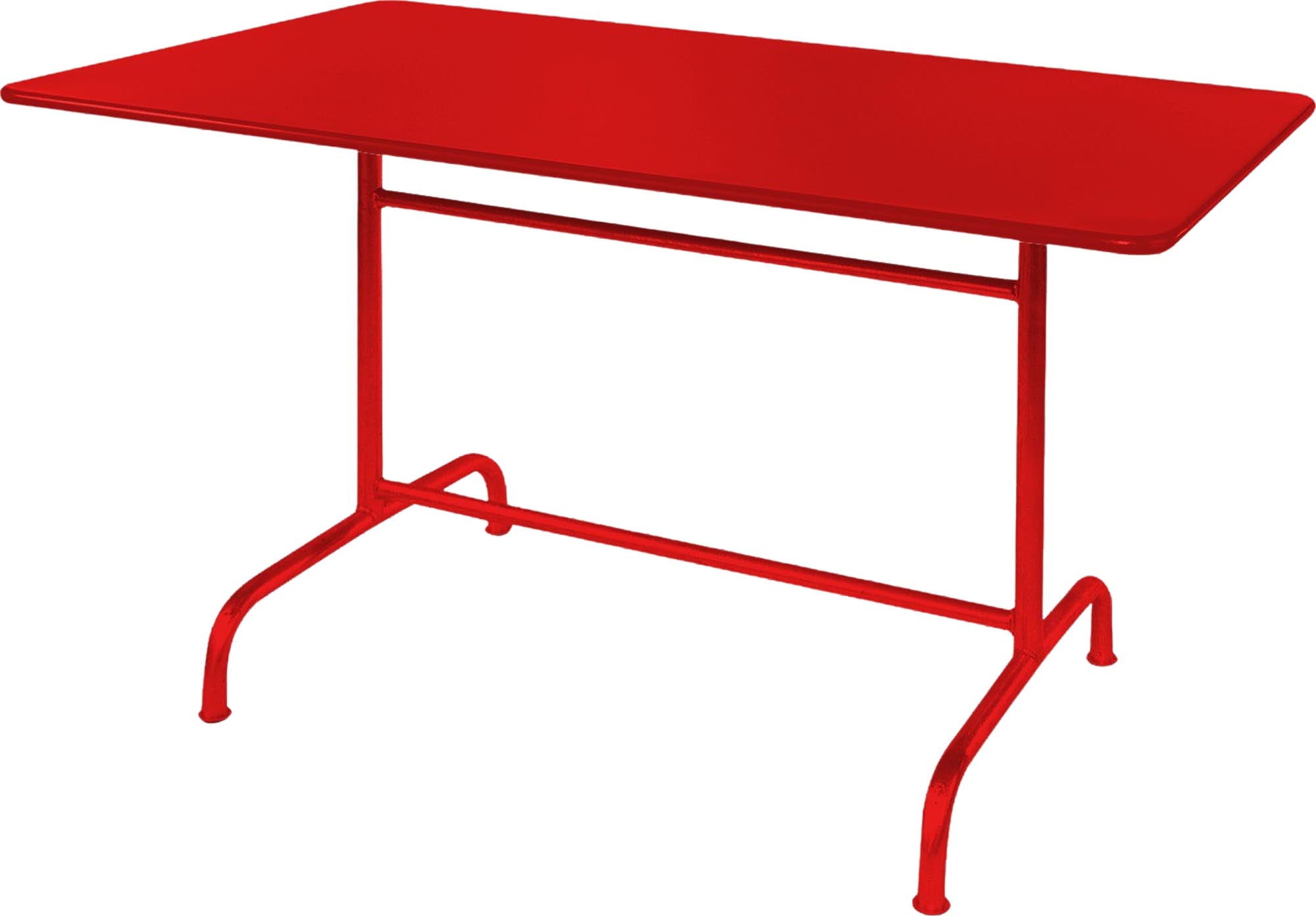 Rigi Metall-Gartentisch 180x90 klappbar in Rot präsentiert im Onlineshop von KAQTU Design AG. Gartentisch ist von Schaffner