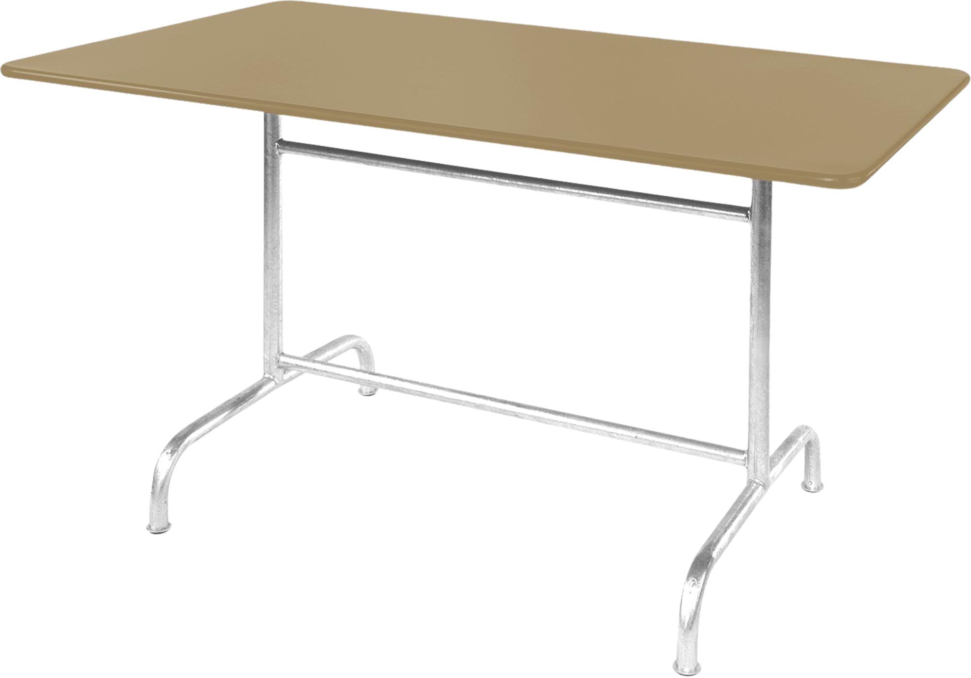 Rigi Metall-Gartentisch 180x90 klappbar in Pastellbraun präsentiert im Onlineshop von KAQTU Design AG. Gartentisch ist von Schaffner
