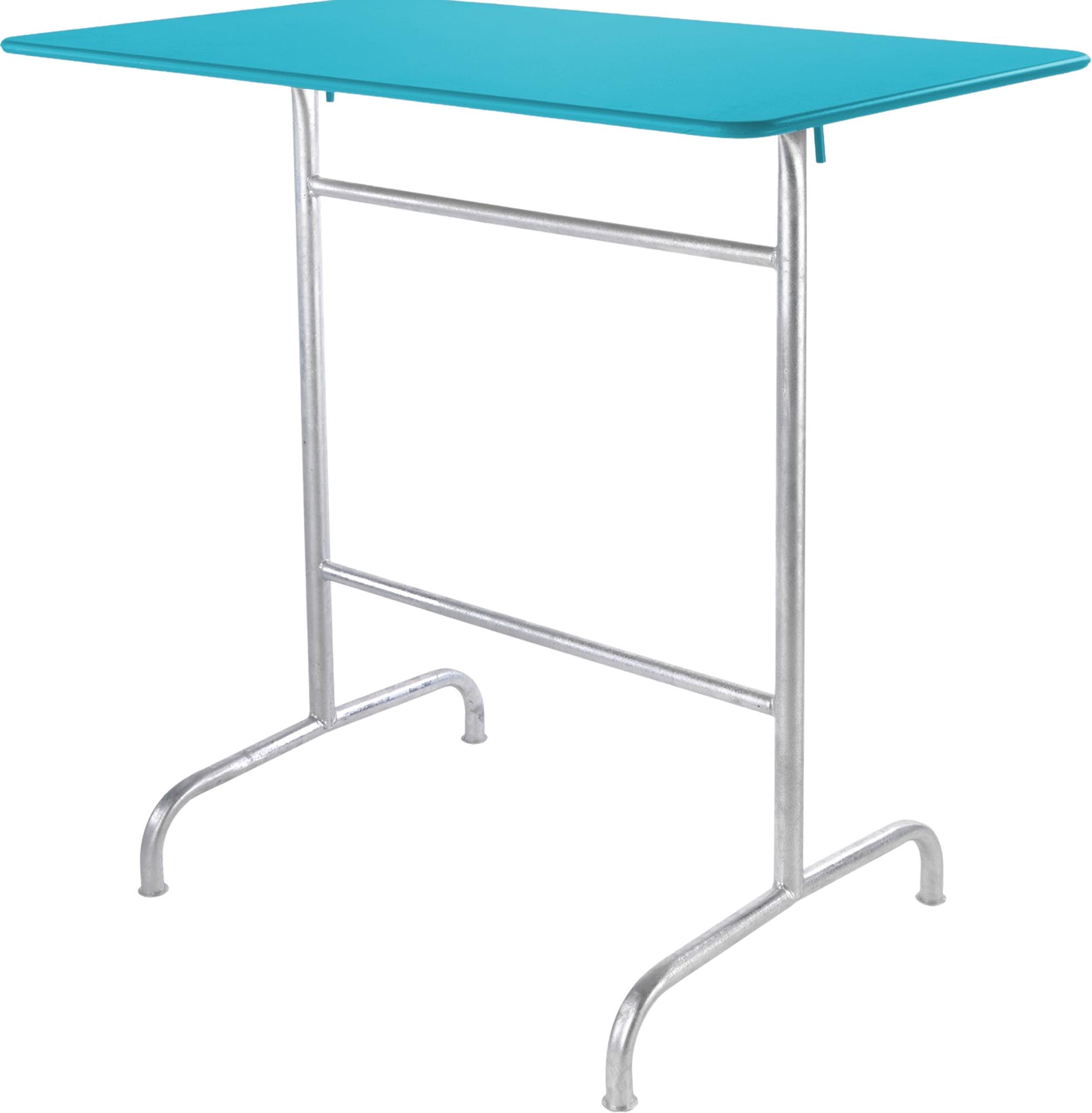 Schaffner Rigi Metall-Stehtisch outdoor 120x70 / 110, klappbar, wetterfest, robust, elegantes Design, langlebige Schweizer Qualität für Garten & Events.