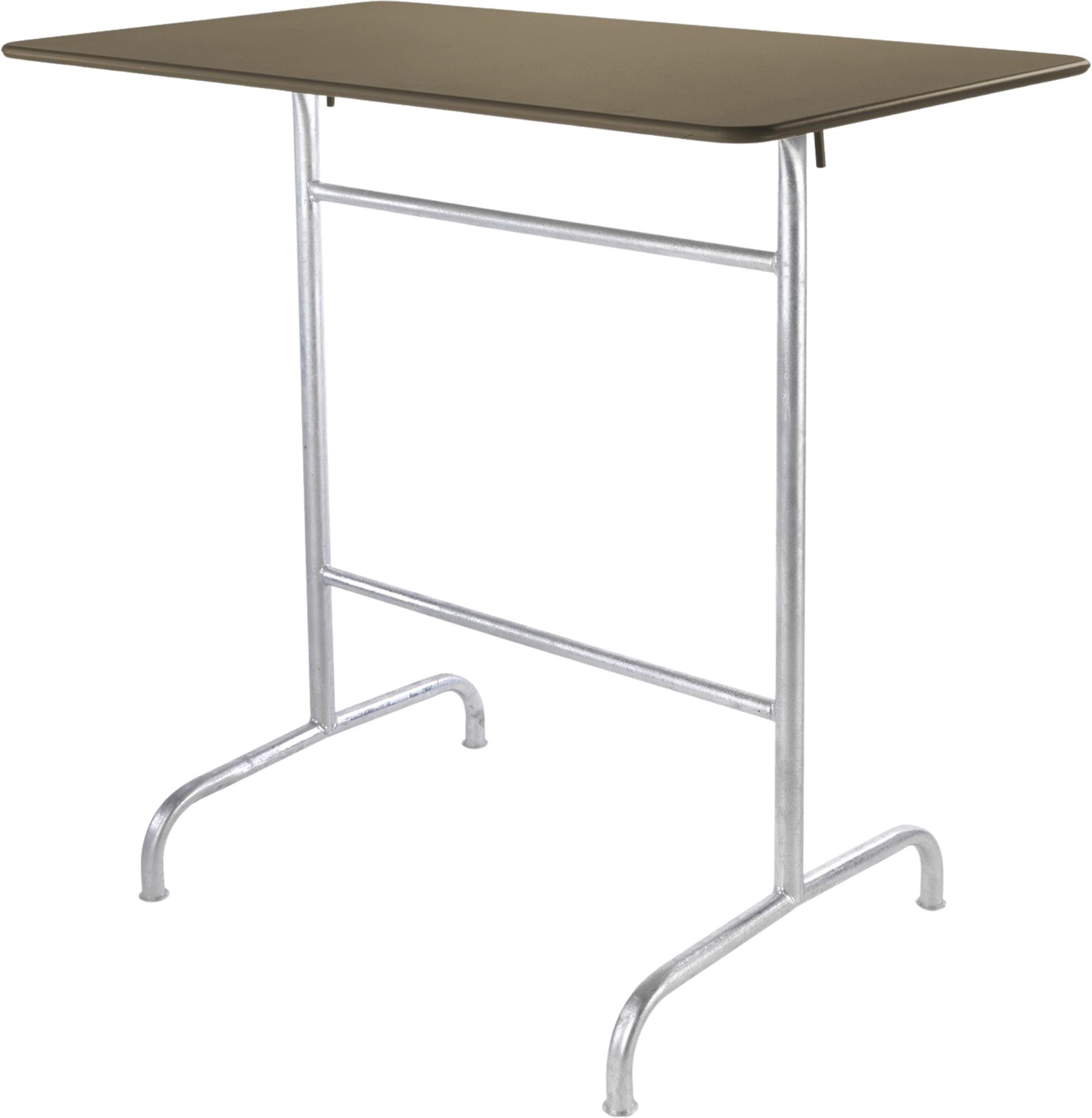 Eleganter klappbarer Stehtisch aus Metall für den Außenbereich, ideal für gesellige Anlässe und Gartenpartys, robust und langlebig.