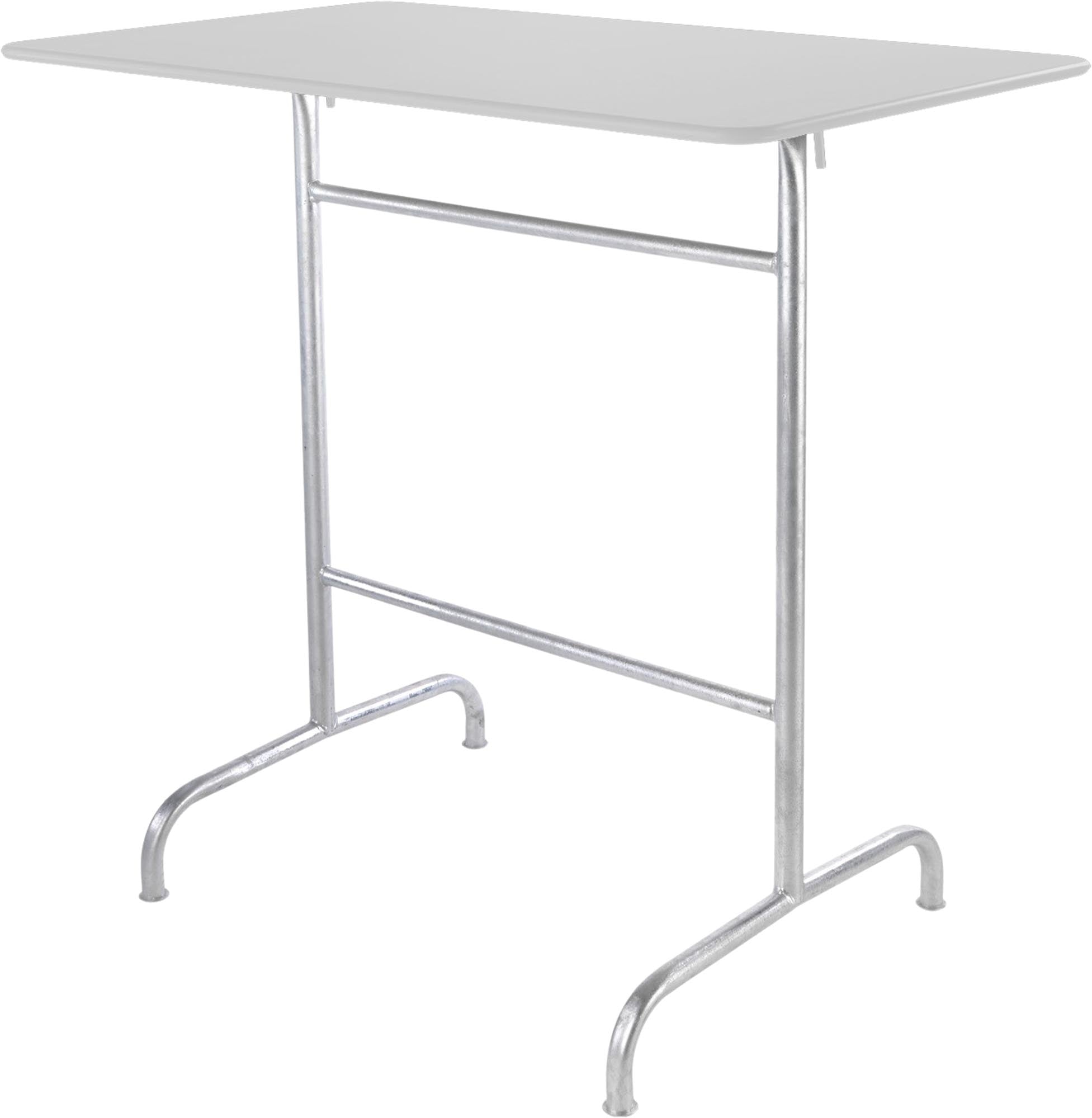 Moderner klappbarer Stehtisch aus Metall für den Außenbereich, perfekt für Gartenpartys und Terrassenfeiern, stabil und stilvoll.