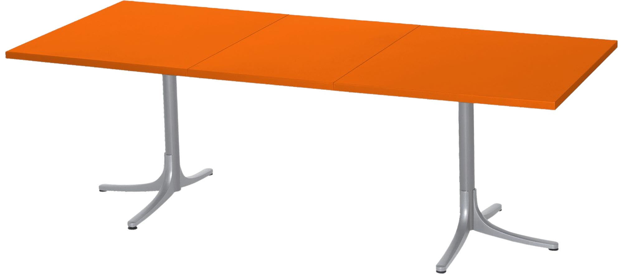 Eleganter, erweiterbarer Metalltisch Arbon von Schaffner für draussen.