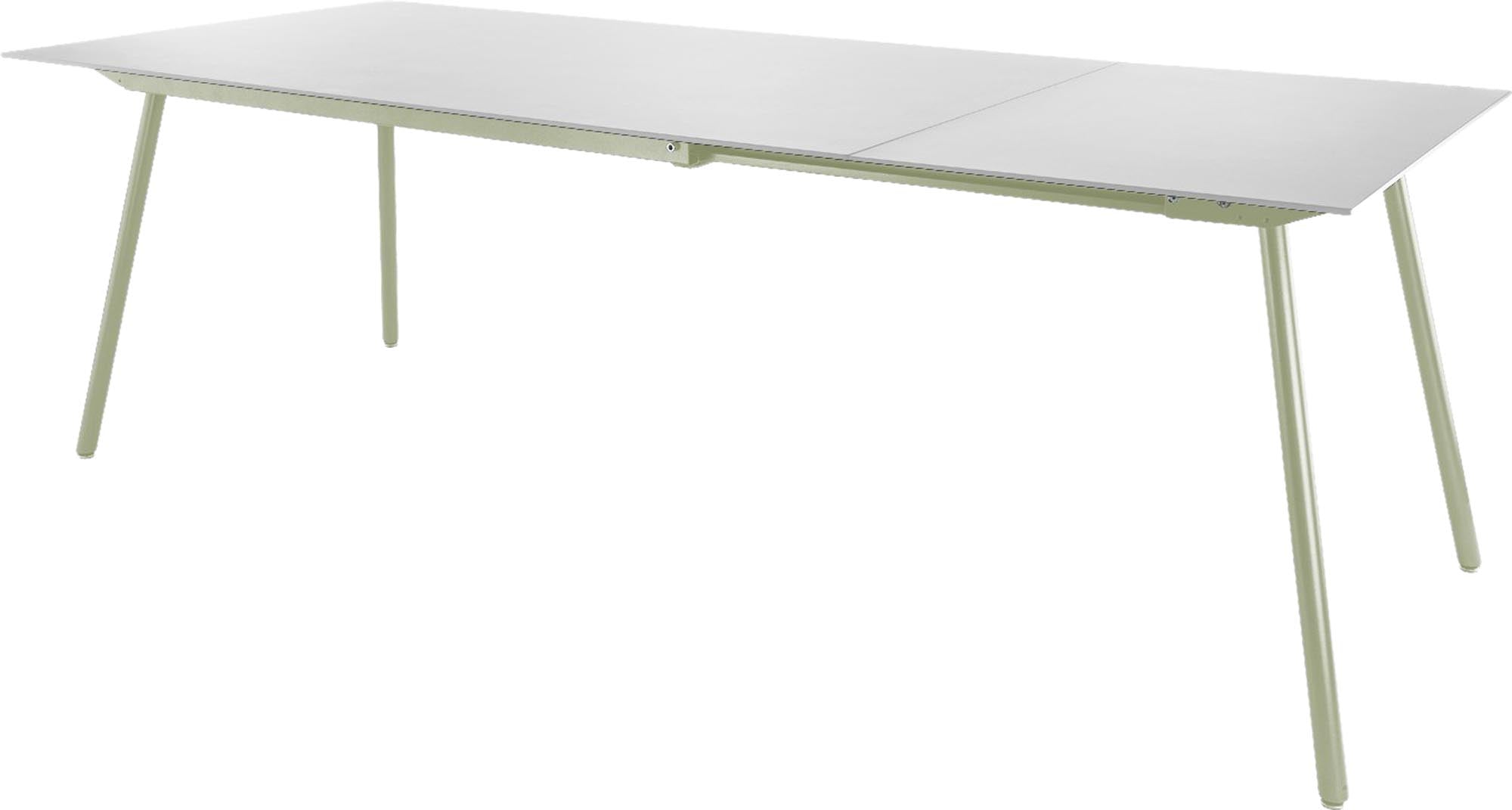Locarno Glasfaser-Gartentisch 160/220x90 ausziehbar in Weiss präsentiert im Onlineshop von KAQTU Design AG. Gartentisch ist von Schaffner