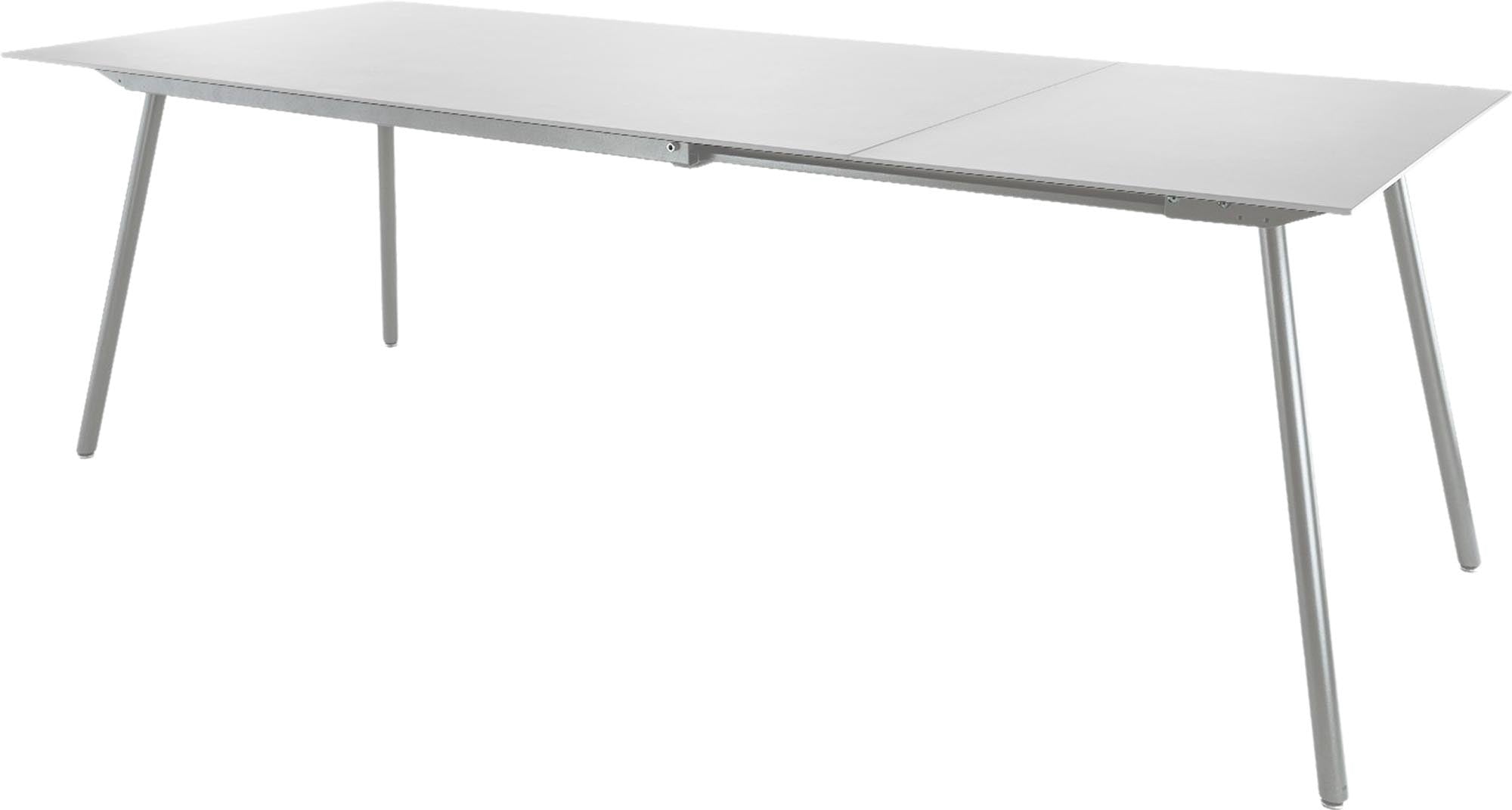 Locarno Glasfaser-Gartentisch 160/220x90 ausziehbar in Weiss präsentiert im Onlineshop von KAQTU Design AG. Gartentisch ist von Schaffner