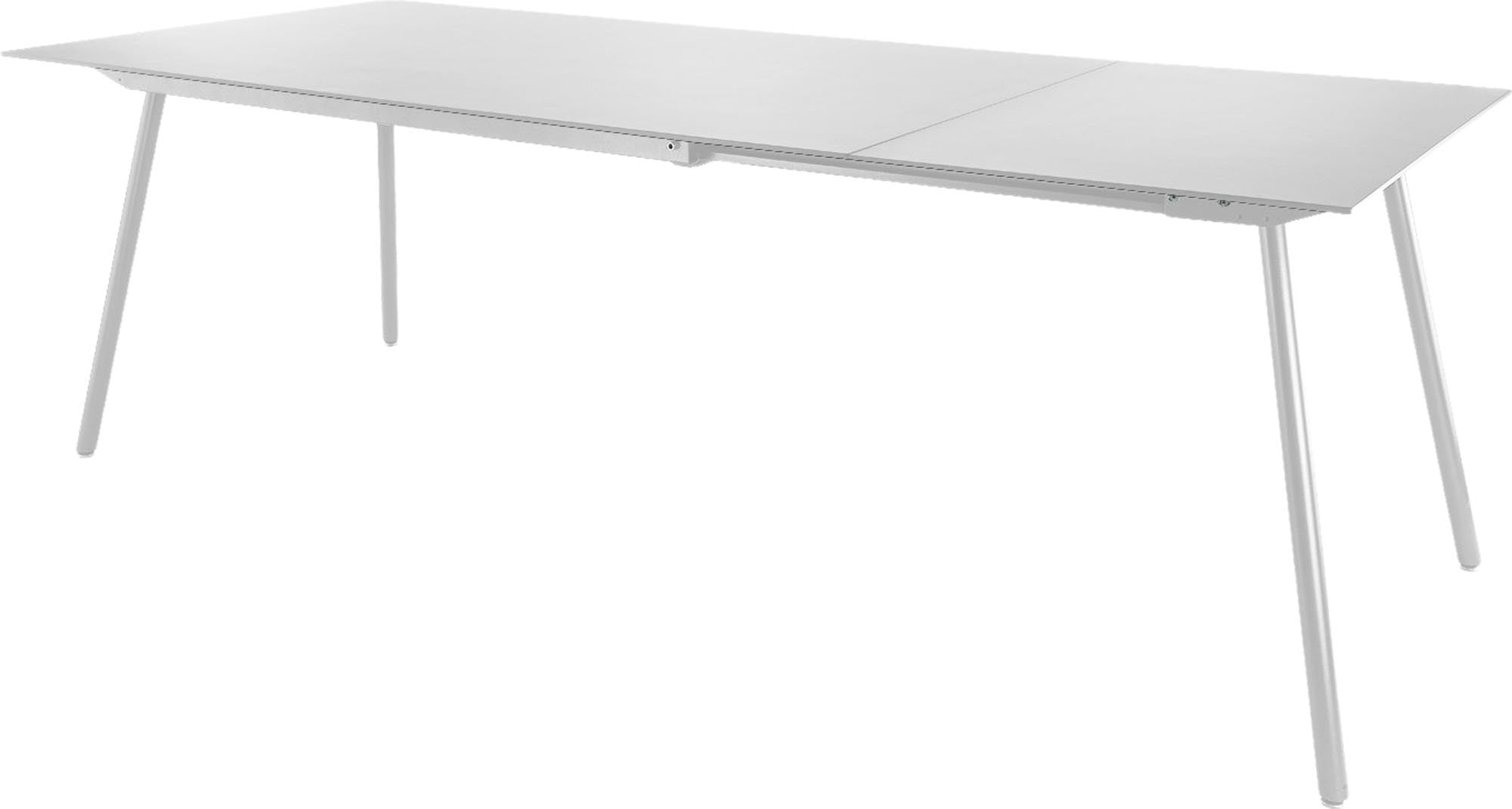 Eleganter, ausziehbarer Gartentisch aus Glasfaser, 160/220 cm, perfekt für gesellige Zusammenkünfte im Freien, vereint Funktionalität und modernes Design.