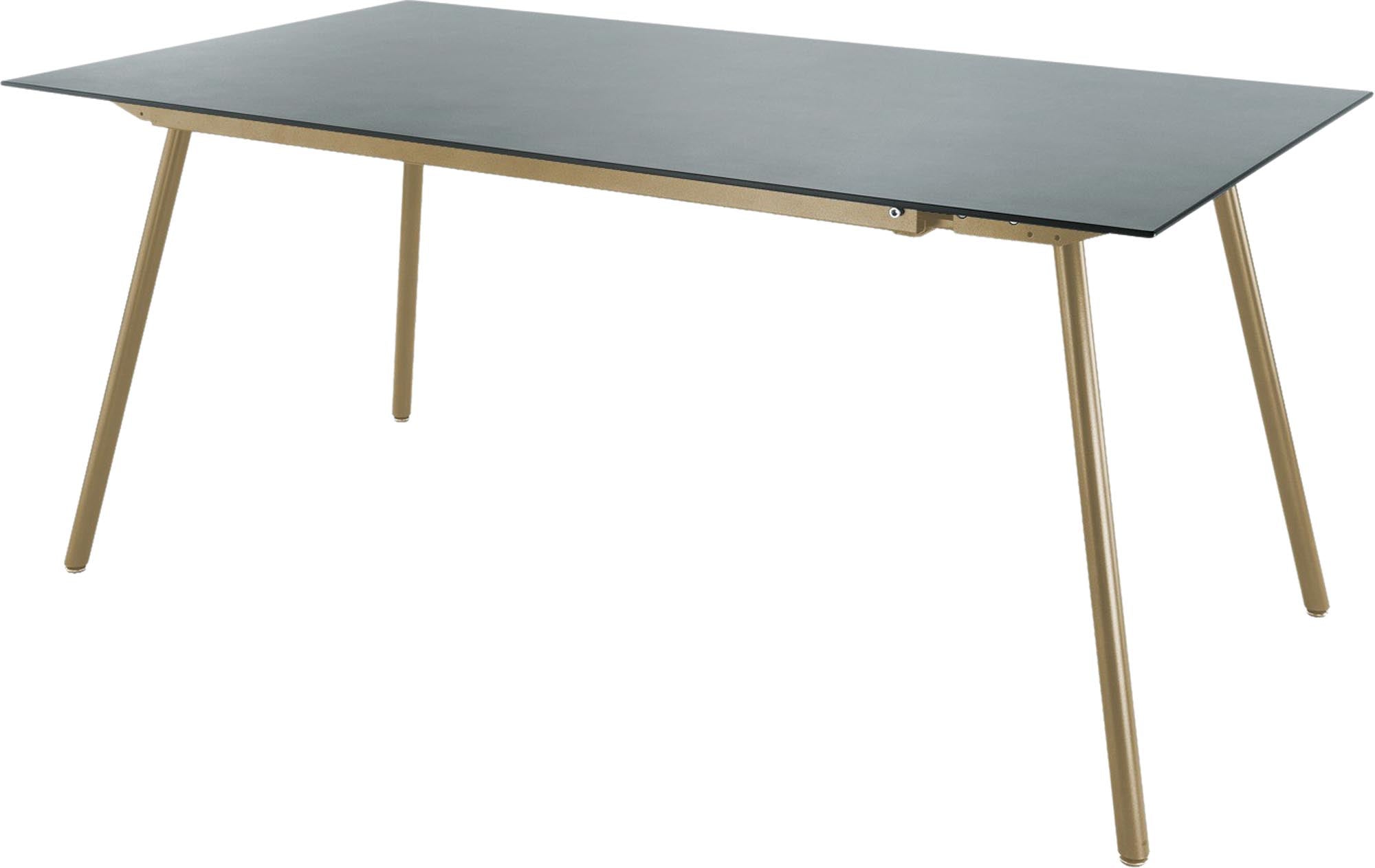Locarno Glasfaser-Gartentisch 160x90 in Alusilber präsentiert im Onlineshop von KAQTU Design AG. Gartentisch ist von Schaffner