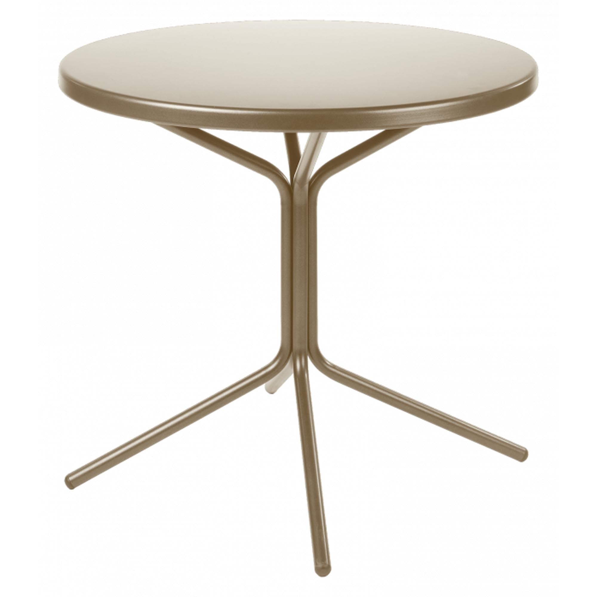 PIX Metall-Beistelltisch Outdoor ø54 / 54 in Pastellbraun präsentiert im Onlineshop von KAQTU Design AG. Beistelltisch Outdoor ist von Schaffner