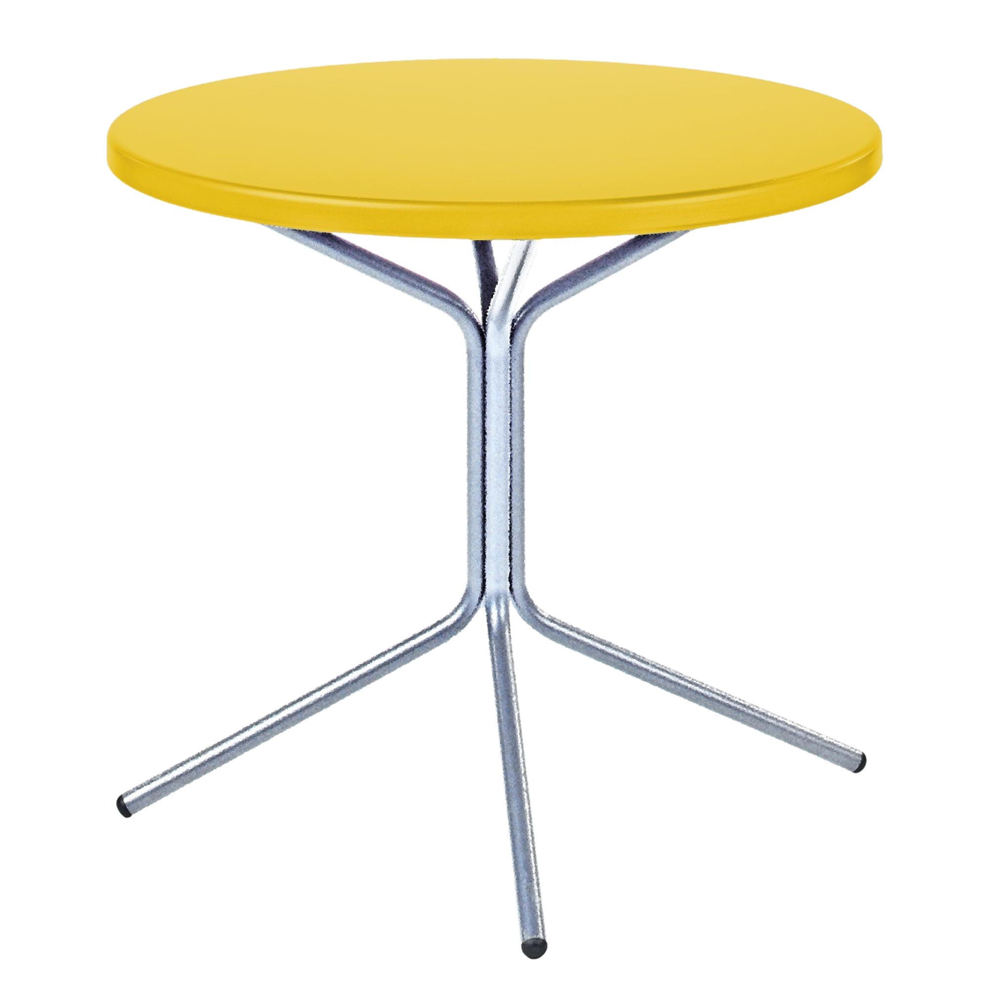PIX Metall-Beistelltisch Outdoor ø54 / 54 in Gelb präsentiert im Onlineshop von KAQTU Design AG. Beistelltisch Outdoor ist von Schaffner