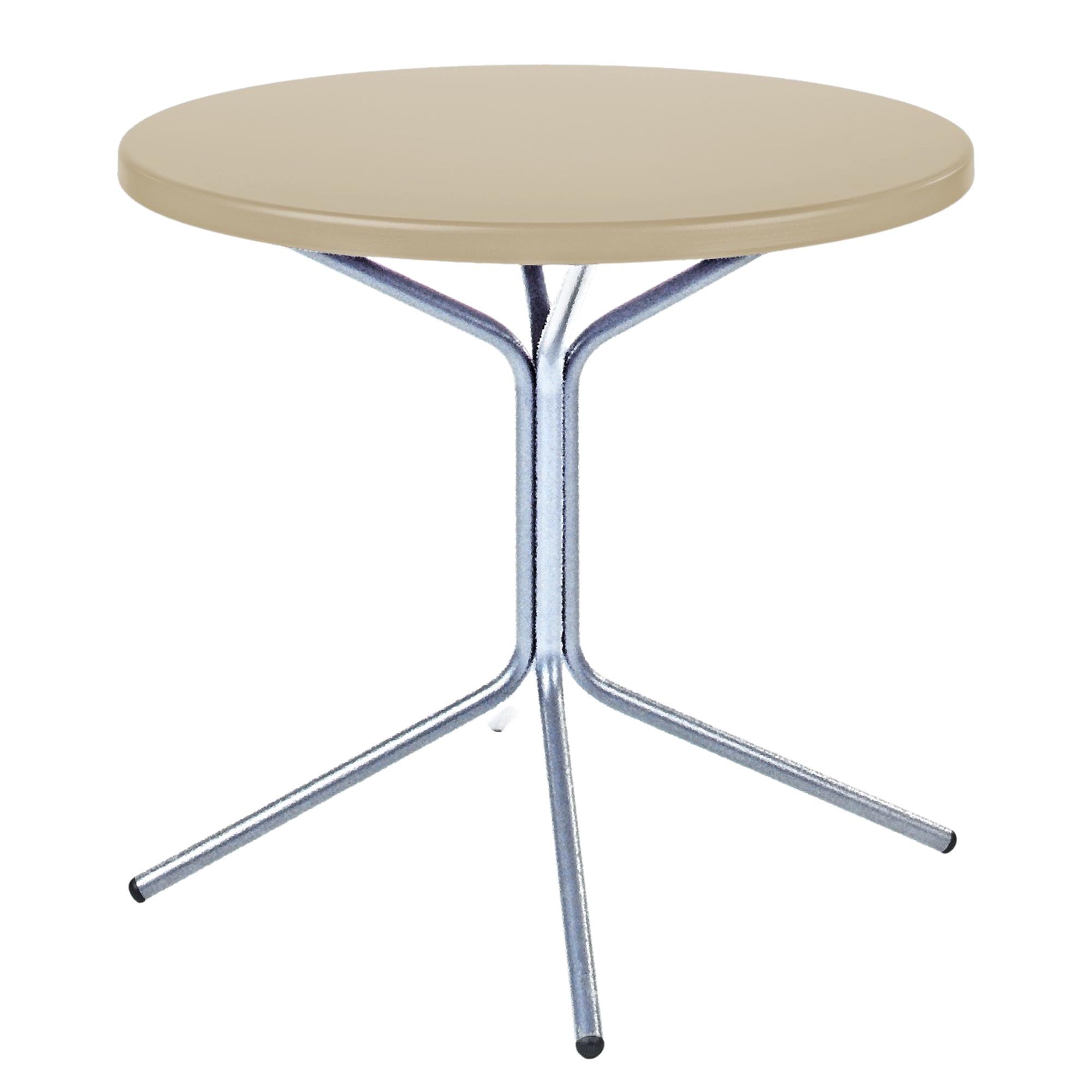 PIX Metall-Beistelltisch Outdoor ø54 / 54 in Pastellsand präsentiert im Onlineshop von KAQTU Design AG. Beistelltisch Outdoor ist von Schaffner