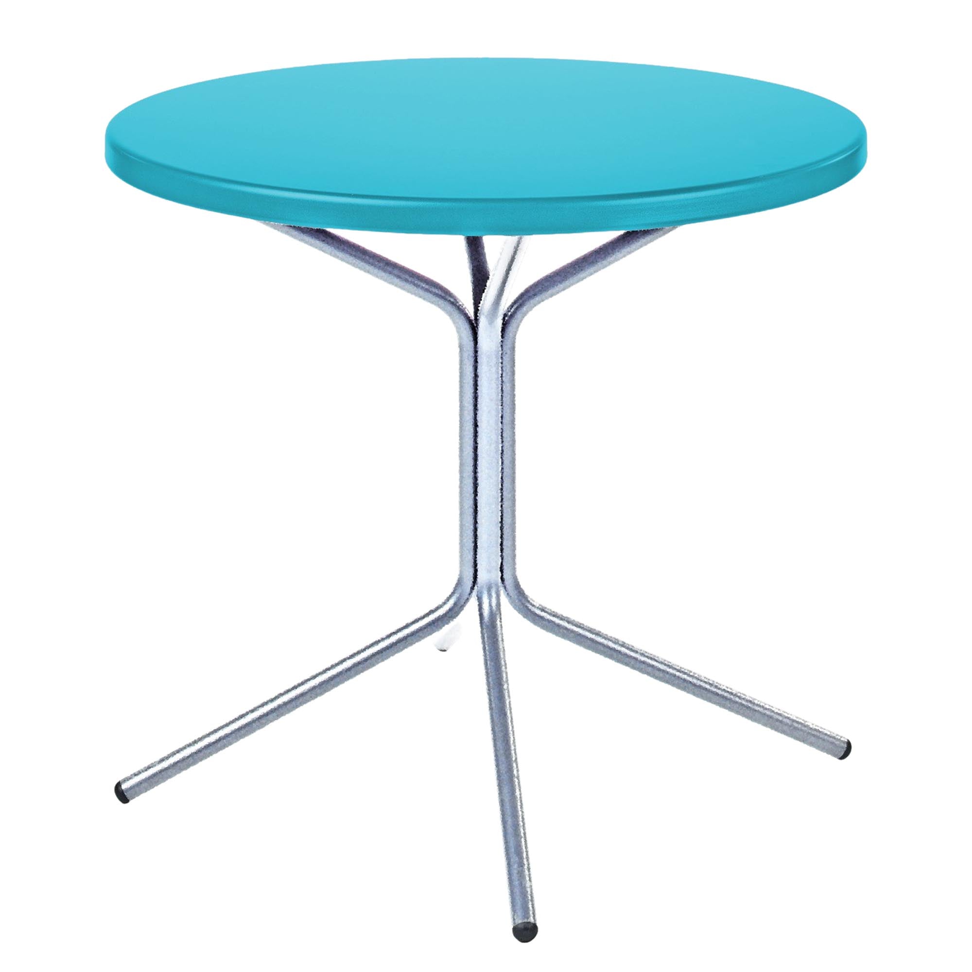 Wetterfester PIX Metall-Beistelltisch ø54cm, robust und leicht montierbar mit Stecksystem. Ideal für Balkon, Garten oder Terrasse – stilvoll & praktisch.