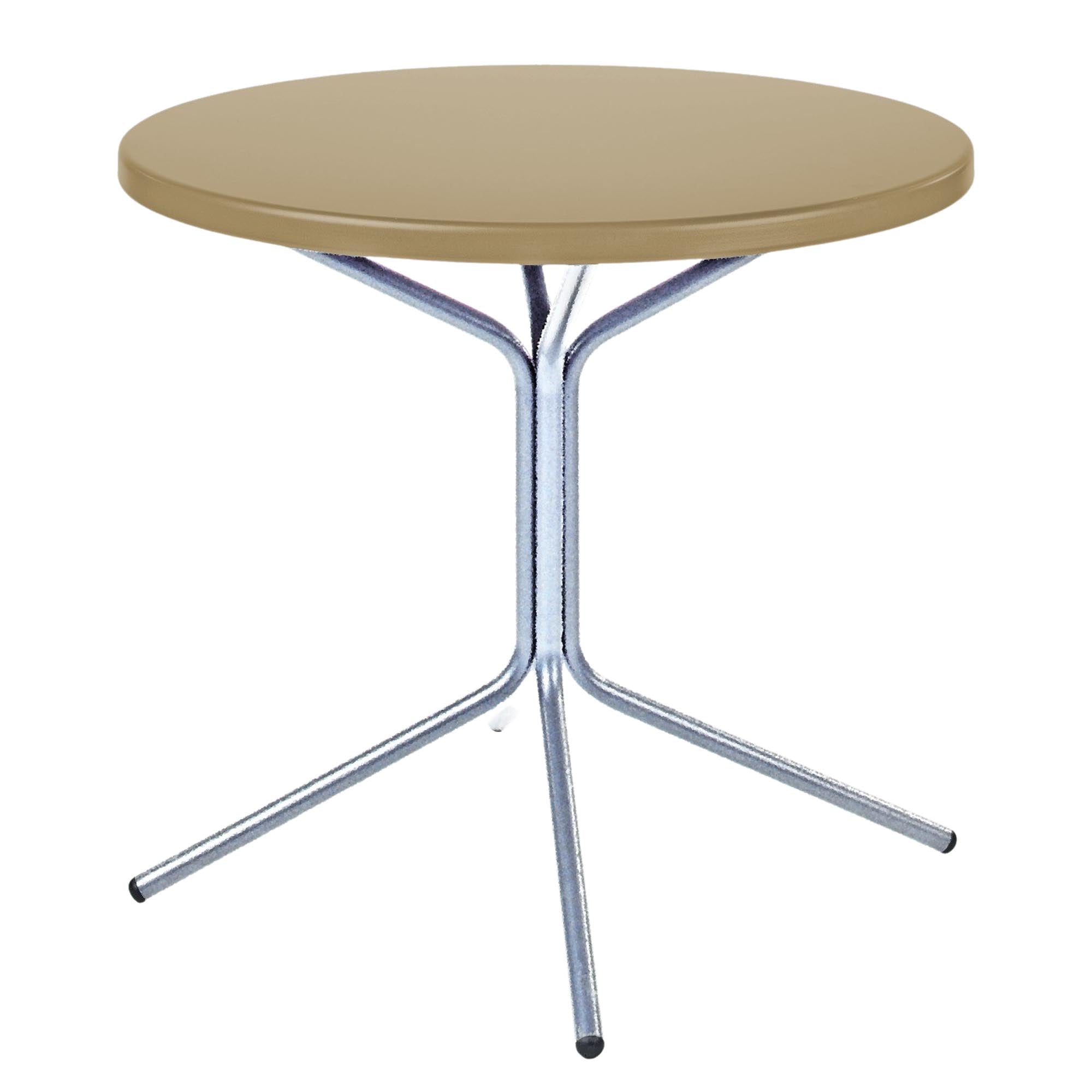 PIX Metall-Beistelltisch Outdoor ø54 / 54 in Pastellbraun präsentiert im Onlineshop von KAQTU Design AG. Beistelltisch Outdoor ist von Schaffner