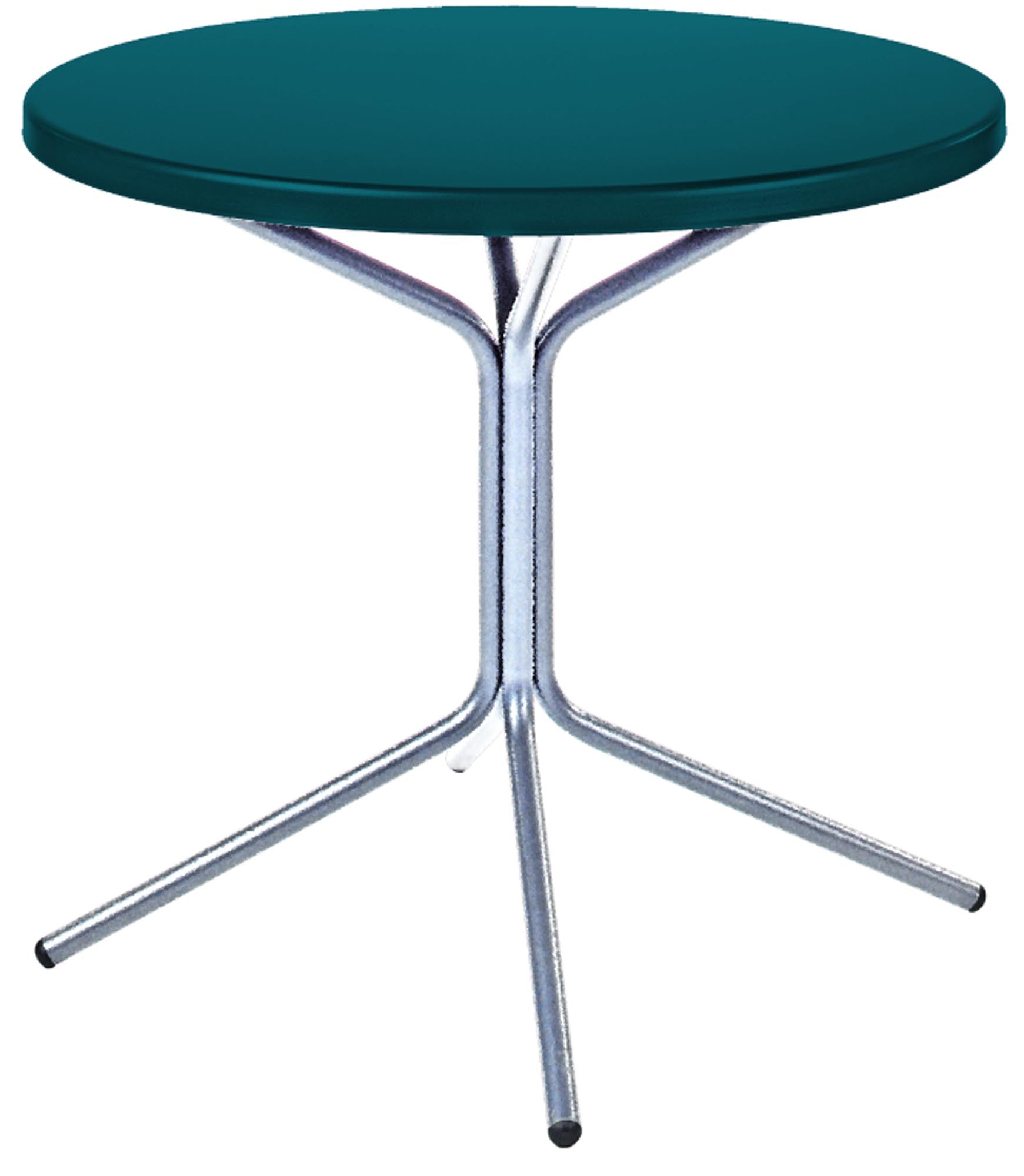 PIX Metall-Gartentisch ø80 / 72 in Kaliblau / Feuerverzinkt präsentiert im Onlineshop von KAQTU Design AG. Gartentisch ist von Schaffner