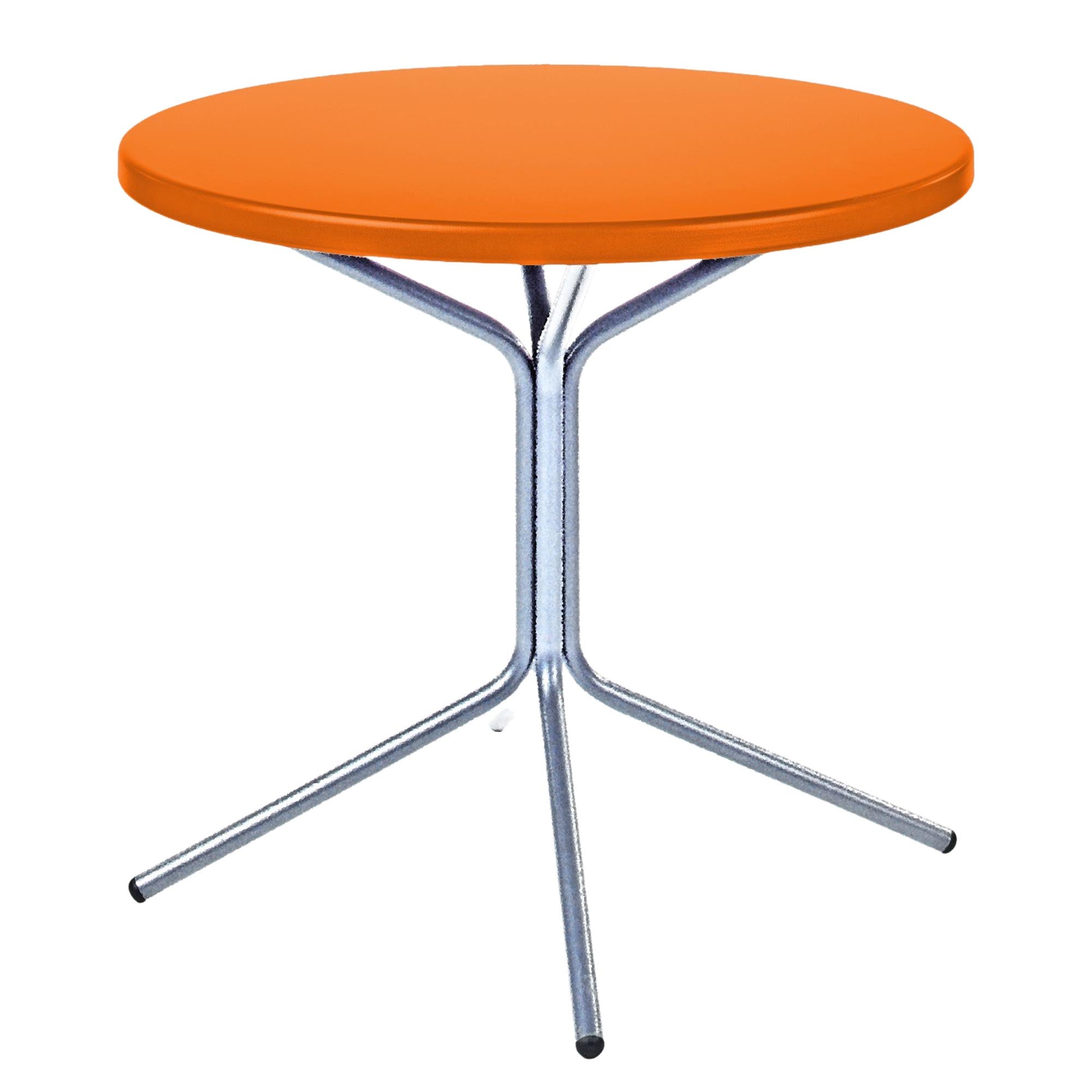 PIX Metall-Gartentisch ø80 / 72 in Orange präsentiert im Onlineshop von KAQTU Design AG. Gartentisch ist von Schaffner