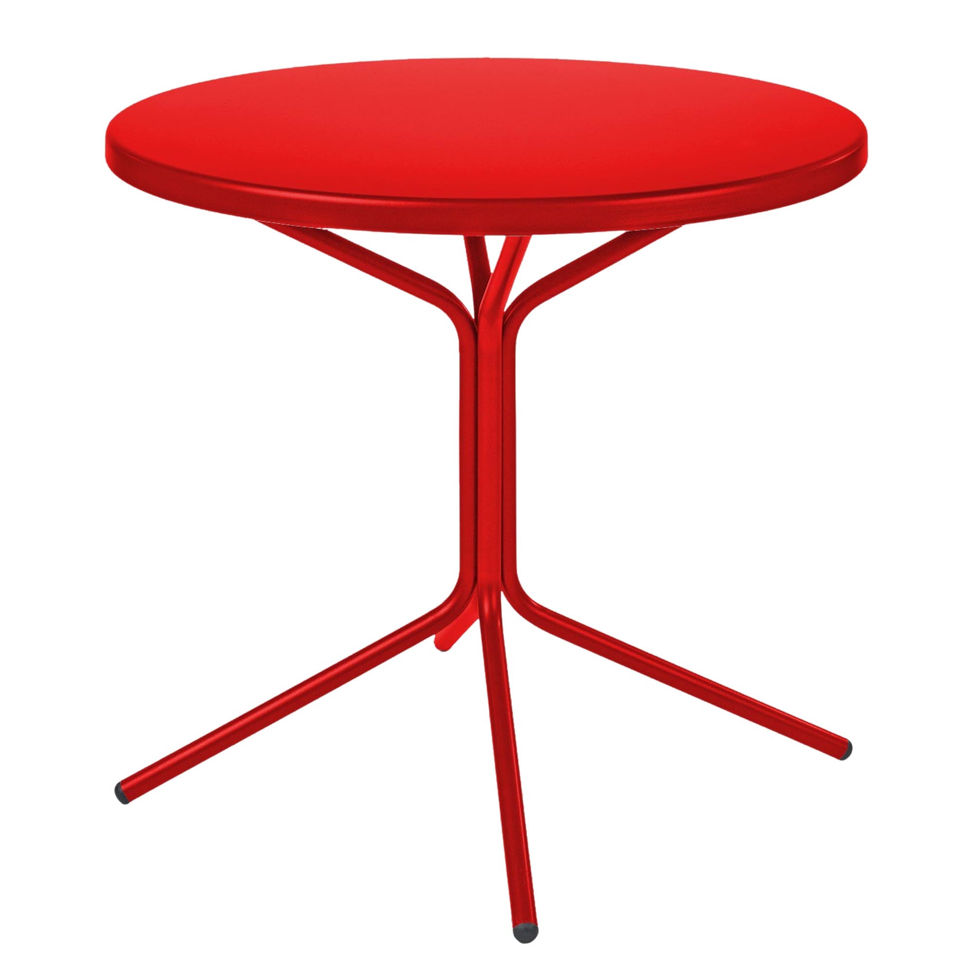 PIX Metall-Gartentisch ø80 / 72 in Rot präsentiert im Onlineshop von KAQTU Design AG. Gartentisch ist von Schaffner