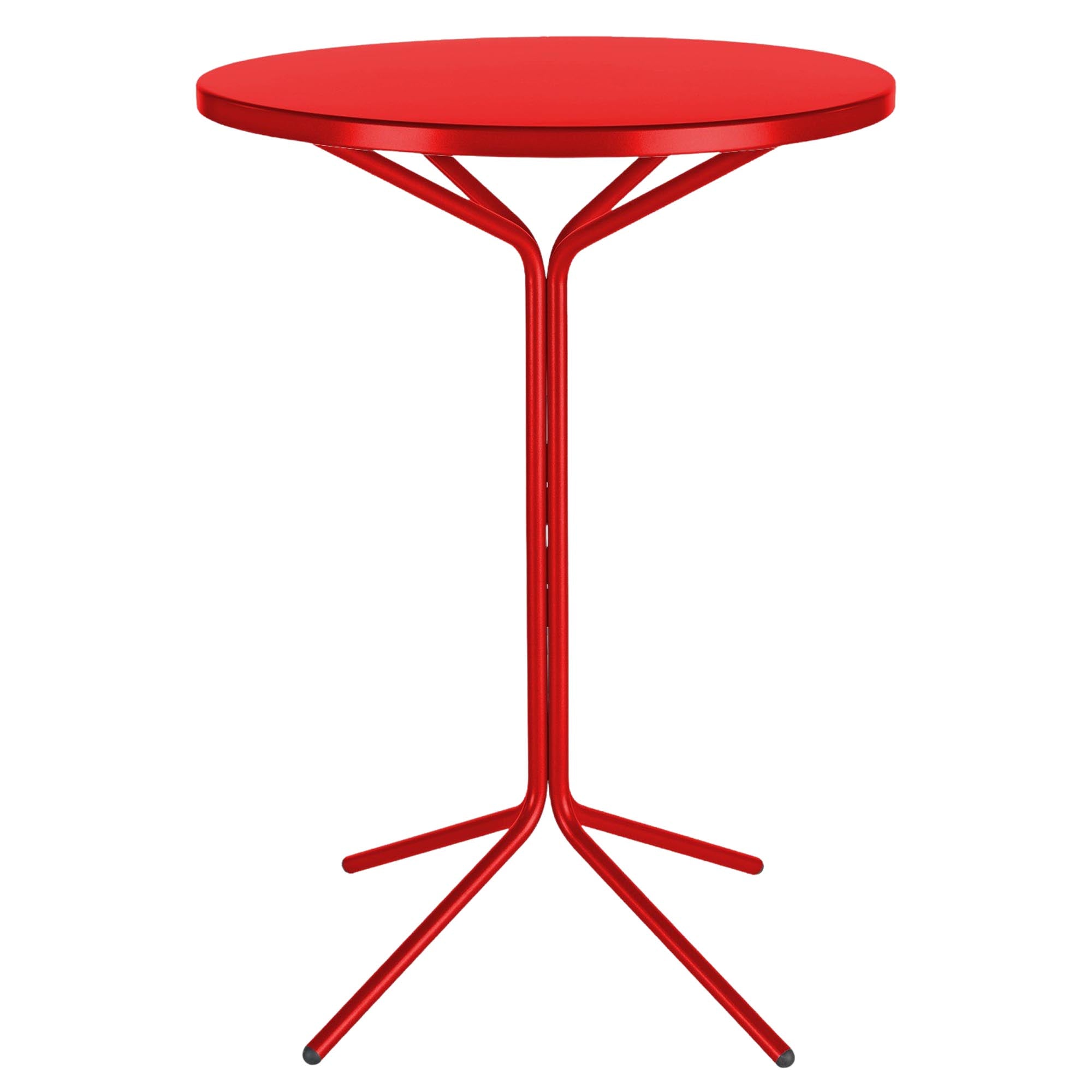 PIX Metall-Stehtisch Outdoor ø80 / 110 in Rot präsentiert im Onlineshop von KAQTU Design AG. Hochtisch Outdoor ist von Schaffner