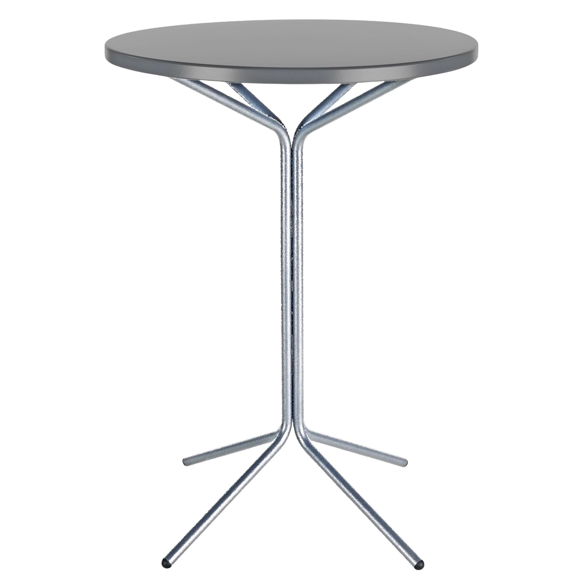 PIX Metall-Stehtisch Outdoor ø80 / 110 in Alusilber präsentiert im Onlineshop von KAQTU Design AG. Hochtisch Outdoor ist von Schaffner