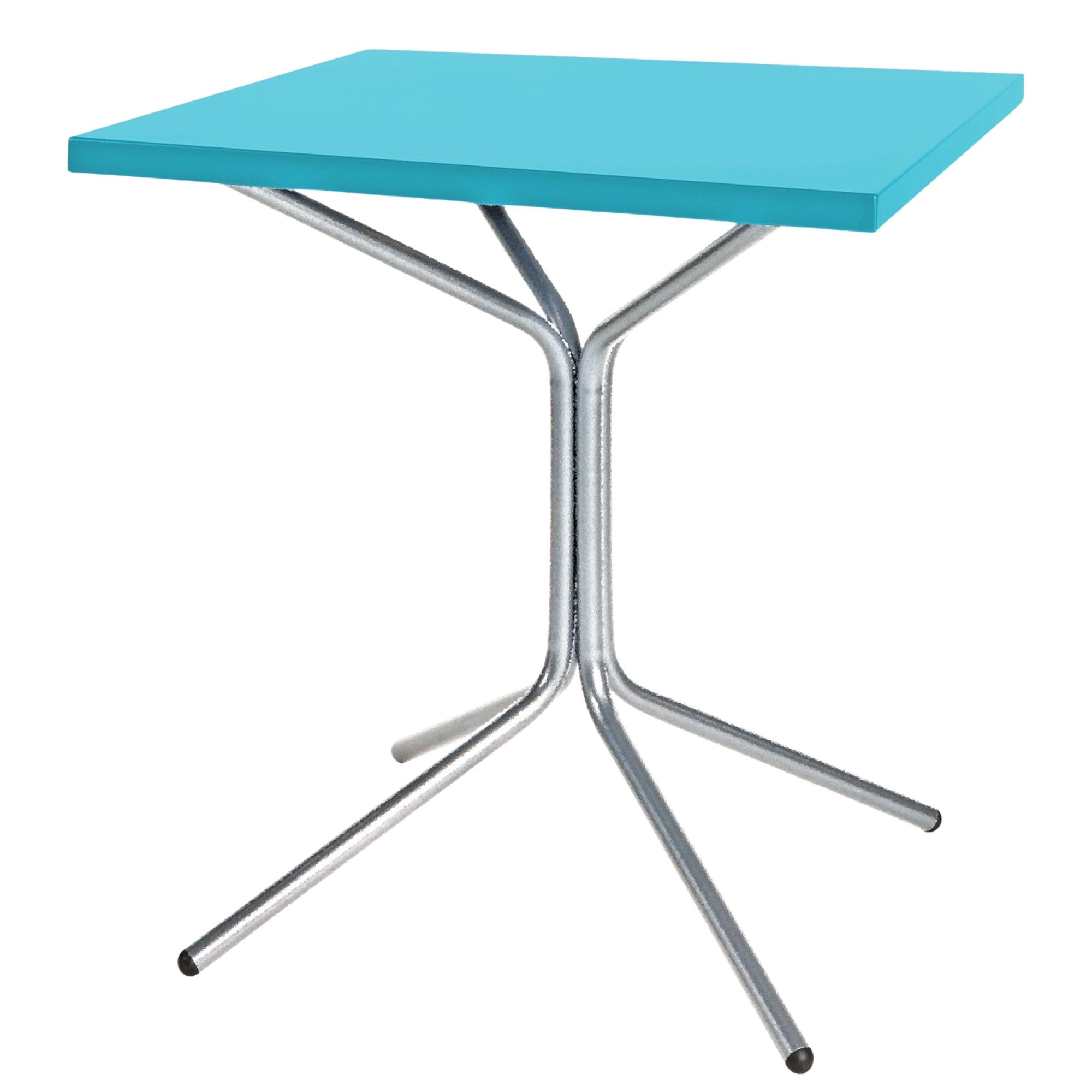 PIX Metall-Gartentisch 70x70 / 72 in Türkis präsentiert im Onlineshop von KAQTU Design AG. Gartentisch ist von Schaffner