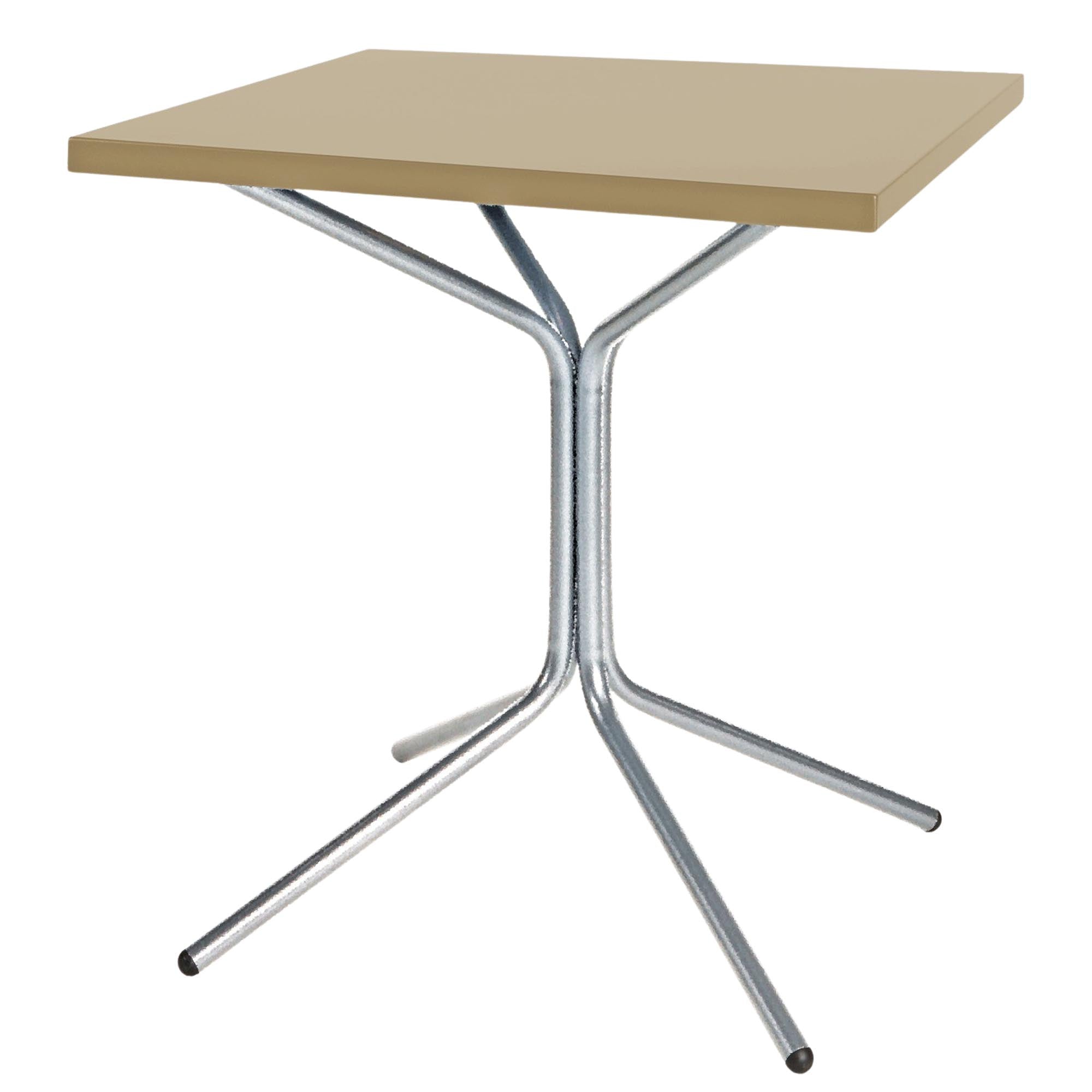 PIX Metall-Gartentisch 70x70 / 72 in Pastellbraun präsentiert im Onlineshop von KAQTU Design AG. Gartentisch ist von Schaffner