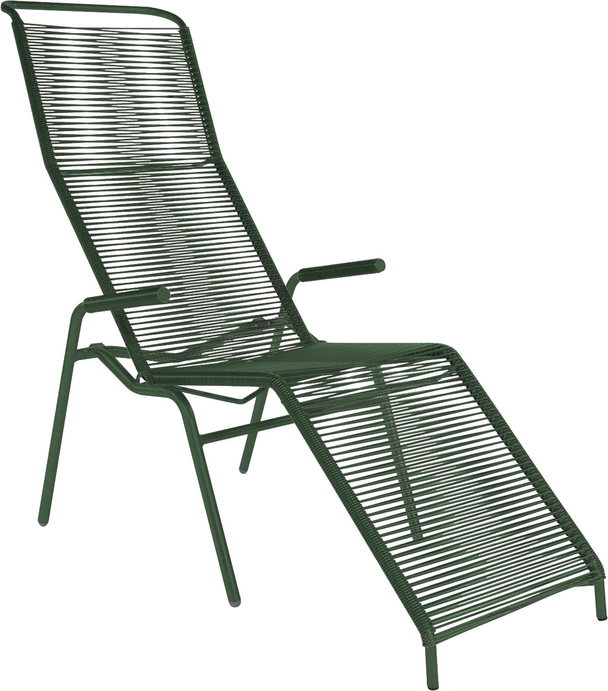 Säntis Spaghetti Liegestuhl in Tannengrün präsentiert im Onlineshop von KAQTU Design AG. Liegestuhl ist von Schaffner