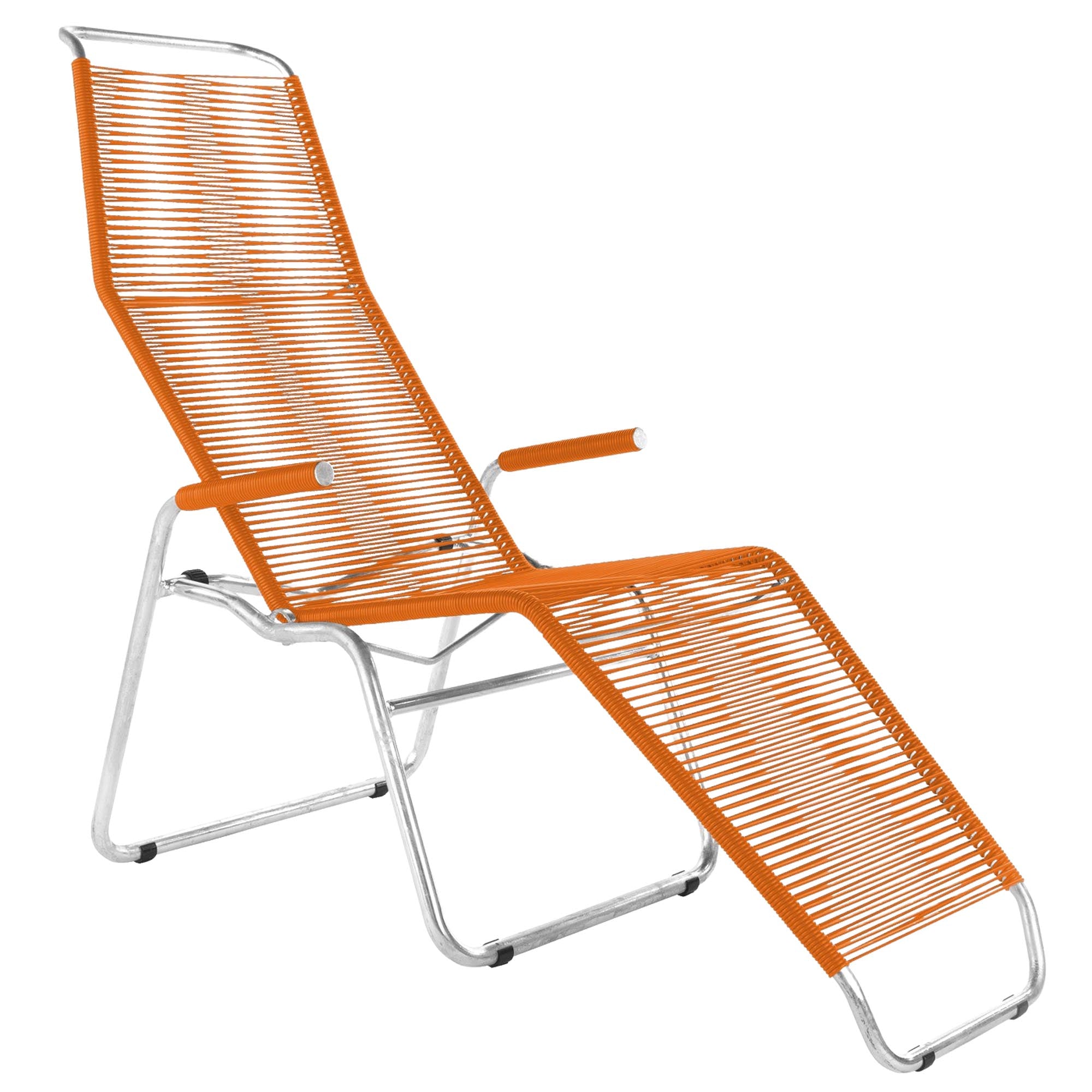 Liege Brissago Spaghetti in Orange präsentiert im Onlineshop von KAQTU Design AG. Liegestuhl ist von Schaffner