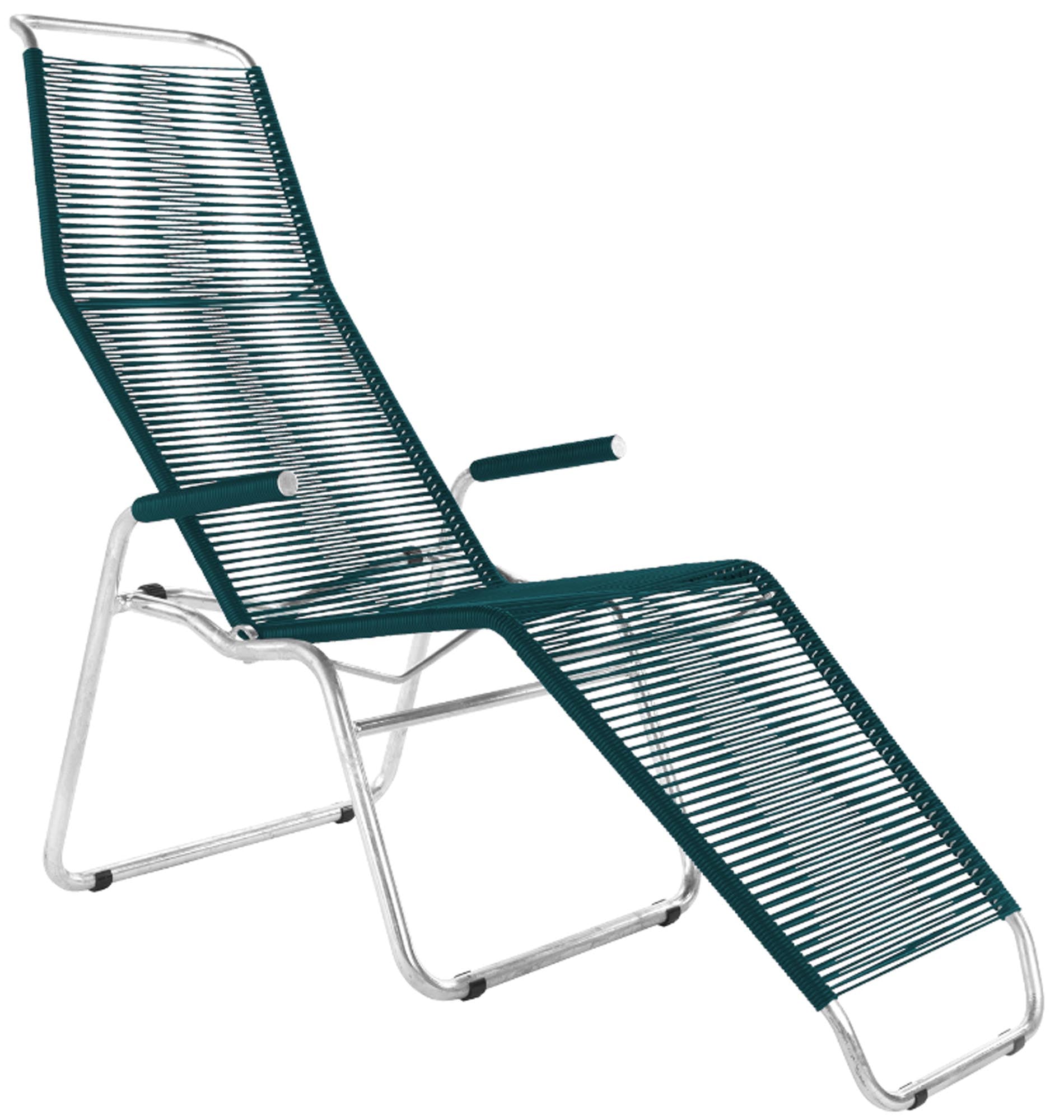 Liege Brissago Spaghetti in Kaliblau präsentiert im Onlineshop von KAQTU Design AG. Liegestuhl ist von Schaffner
