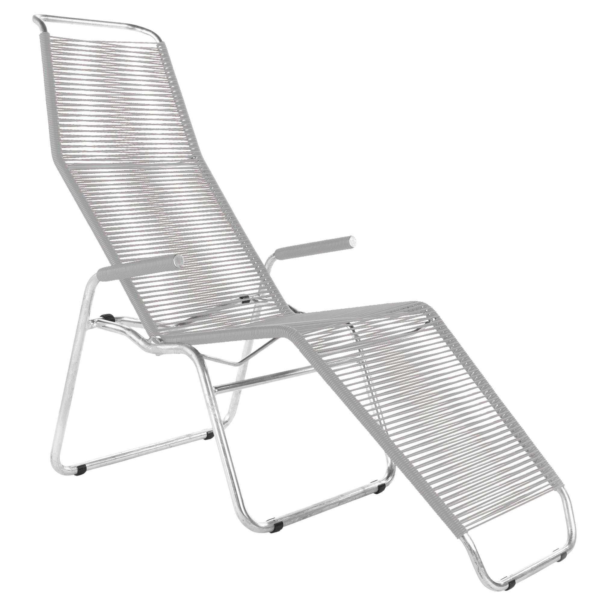 Liege Brissago Spaghetti in Weiss / Feuerverzinkt präsentiert im Onlineshop von KAQTU Design AG. Liegestuhl ist von Schaffner