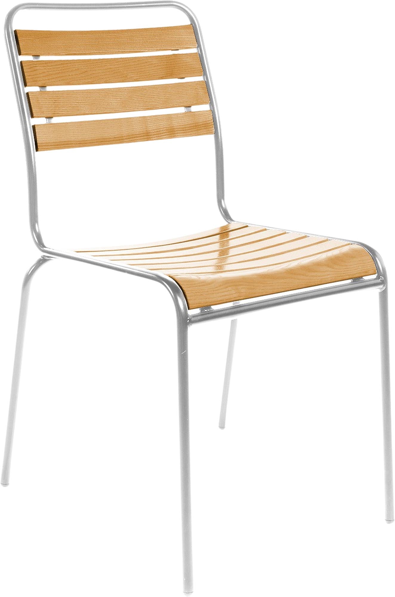 Holzlattenstuhl Rigi: Eleganz und Langlebigkeit für draussen.