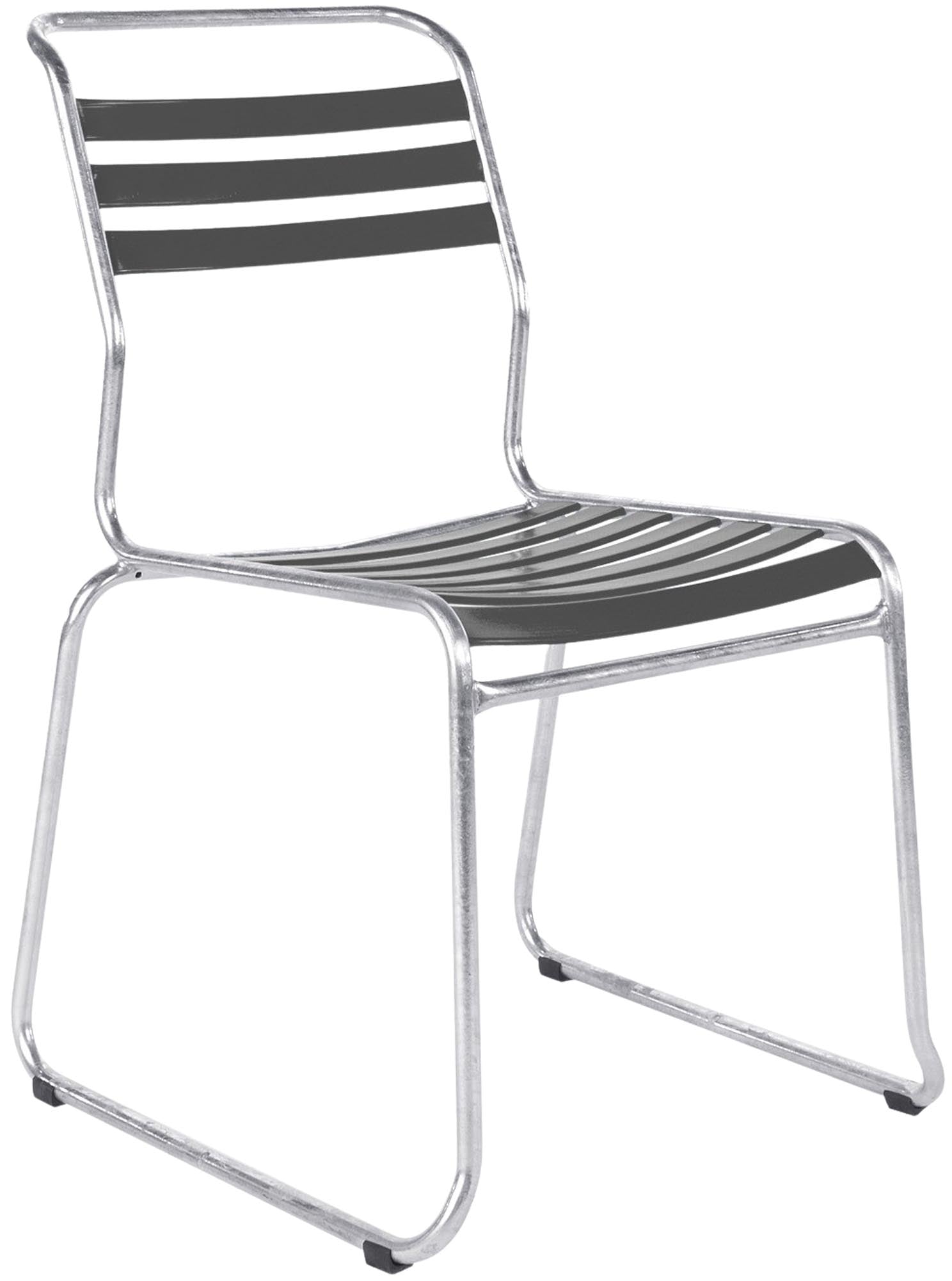 Schaffner Säntis Lättli-Gartenstuhl ohne Armlehne, wetterfestes und nachhaltiges Design aus recycelbaren Materialien, perfekt für Terrasse, Balkon und Garten.