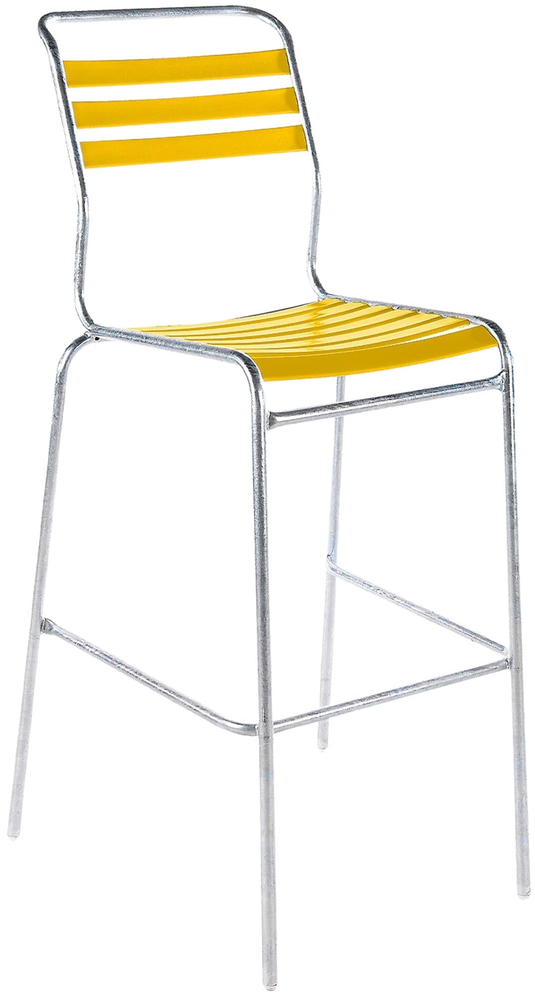 Säntis Lättli-Barstuhl Outdoor ohne Armlehne, wetterfest, recyceltes Meeresplastik, langlebig, Schweizer Qualität, stilvoll für Balkon, Terrasse oder Garten.