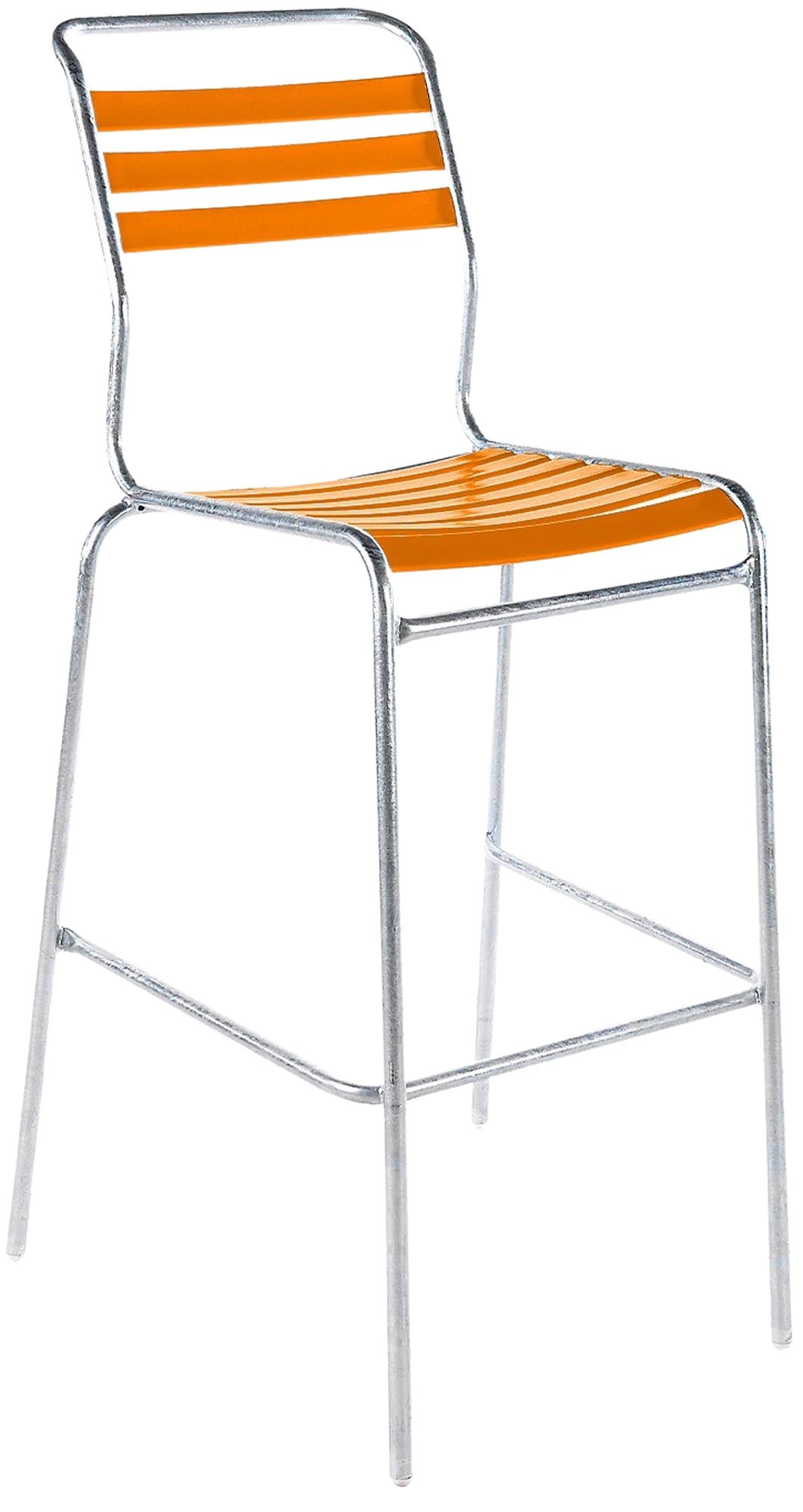 Säntis Lättli-Barstuhl Outdoor ohne Armlehne, wetterfest, langlebig, umweltfreundlich aus recyceltem Meeresplastik, Schweizer Qualität für Balkon & Garten.