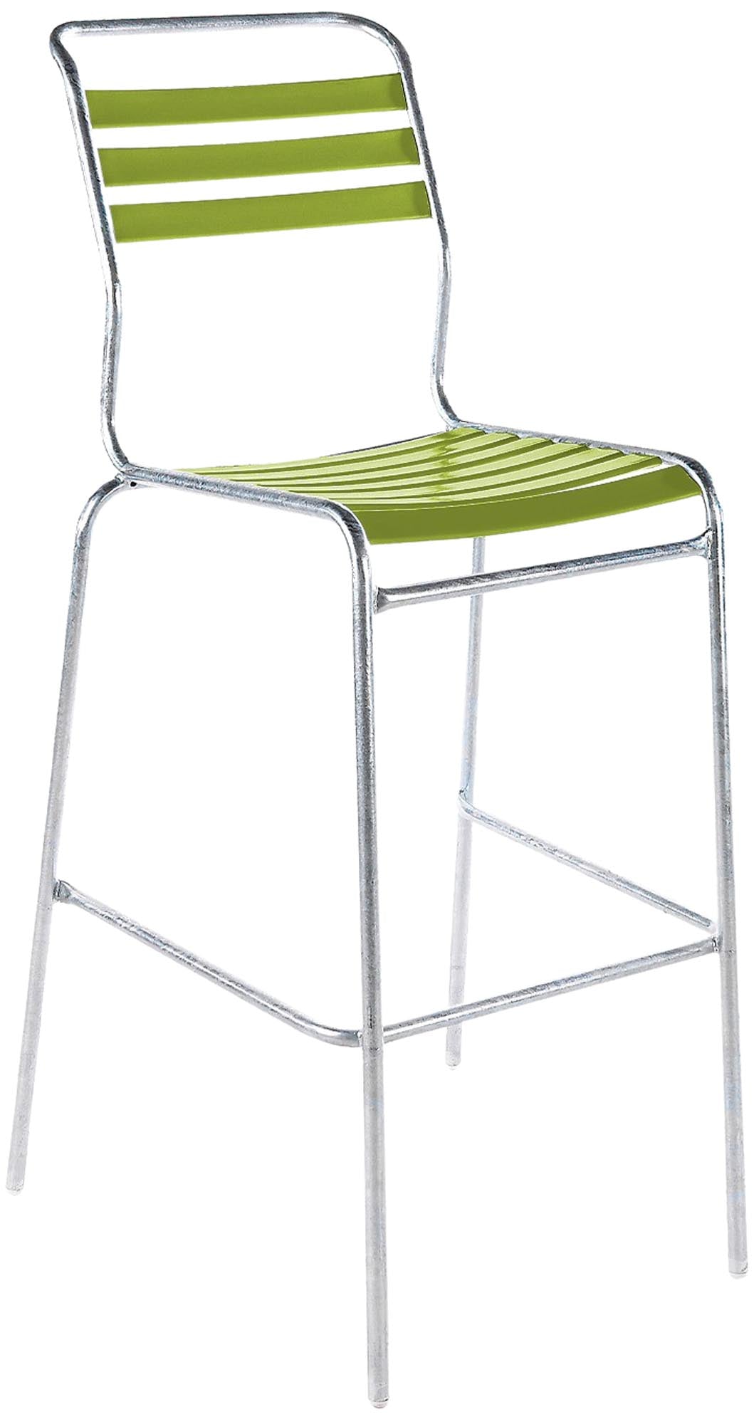 Lättli-Barstuhl Säntis: Eleganter, wetterfester Barstuhl für Garten und Balkon. Robust, stapelbar und ideal für jeden Außenbereich.