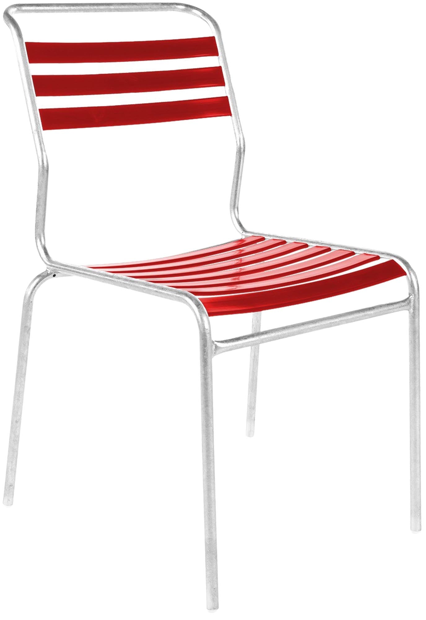 Moderner Säntis Stuhl, langlebig und ideal für den Aussenbereich.