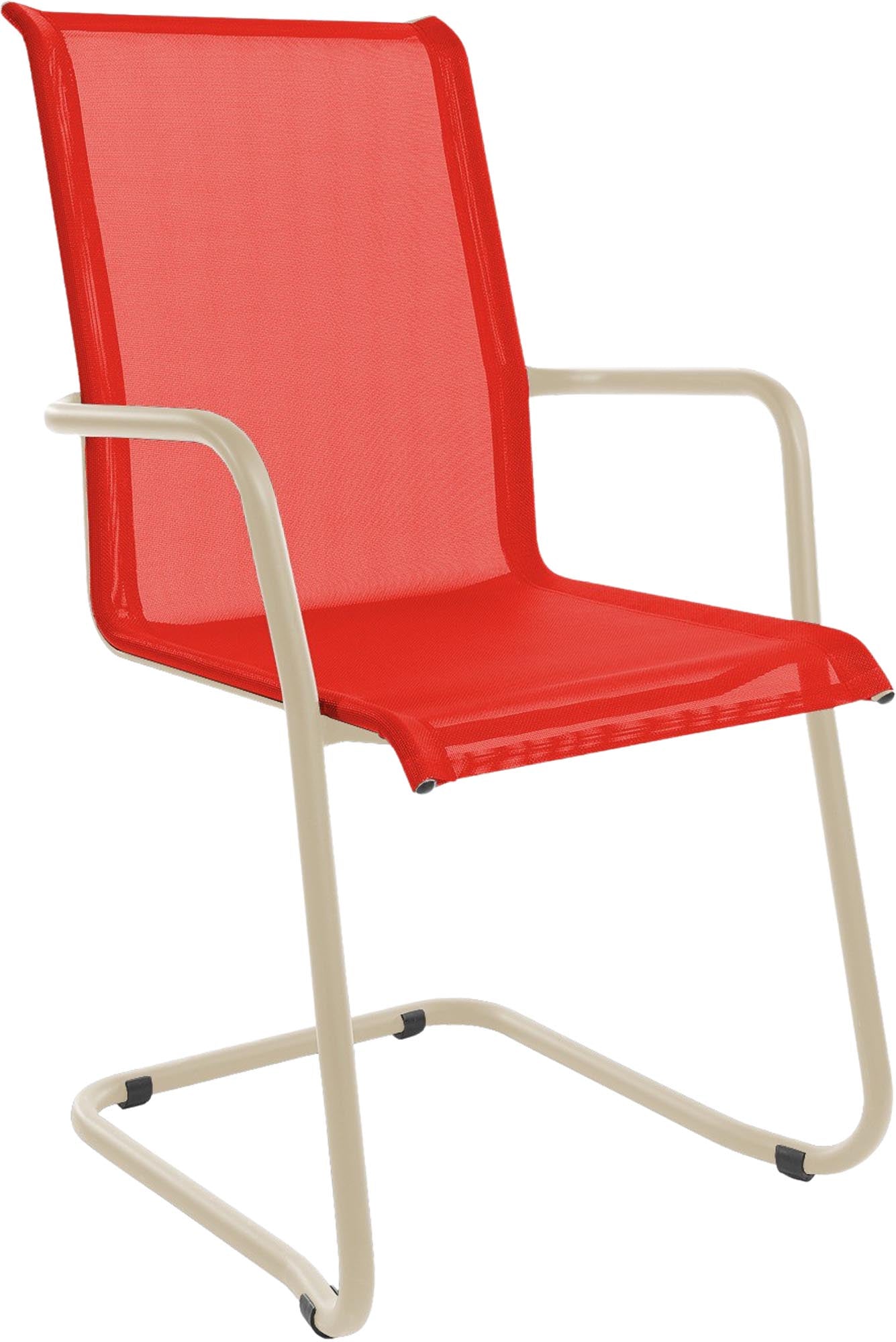 Eleganter Matten-Sessel Locarno von Schaffner: Stilvoller Freischwinger für entspannte Stunden im Garten oder auf der Terrasse.